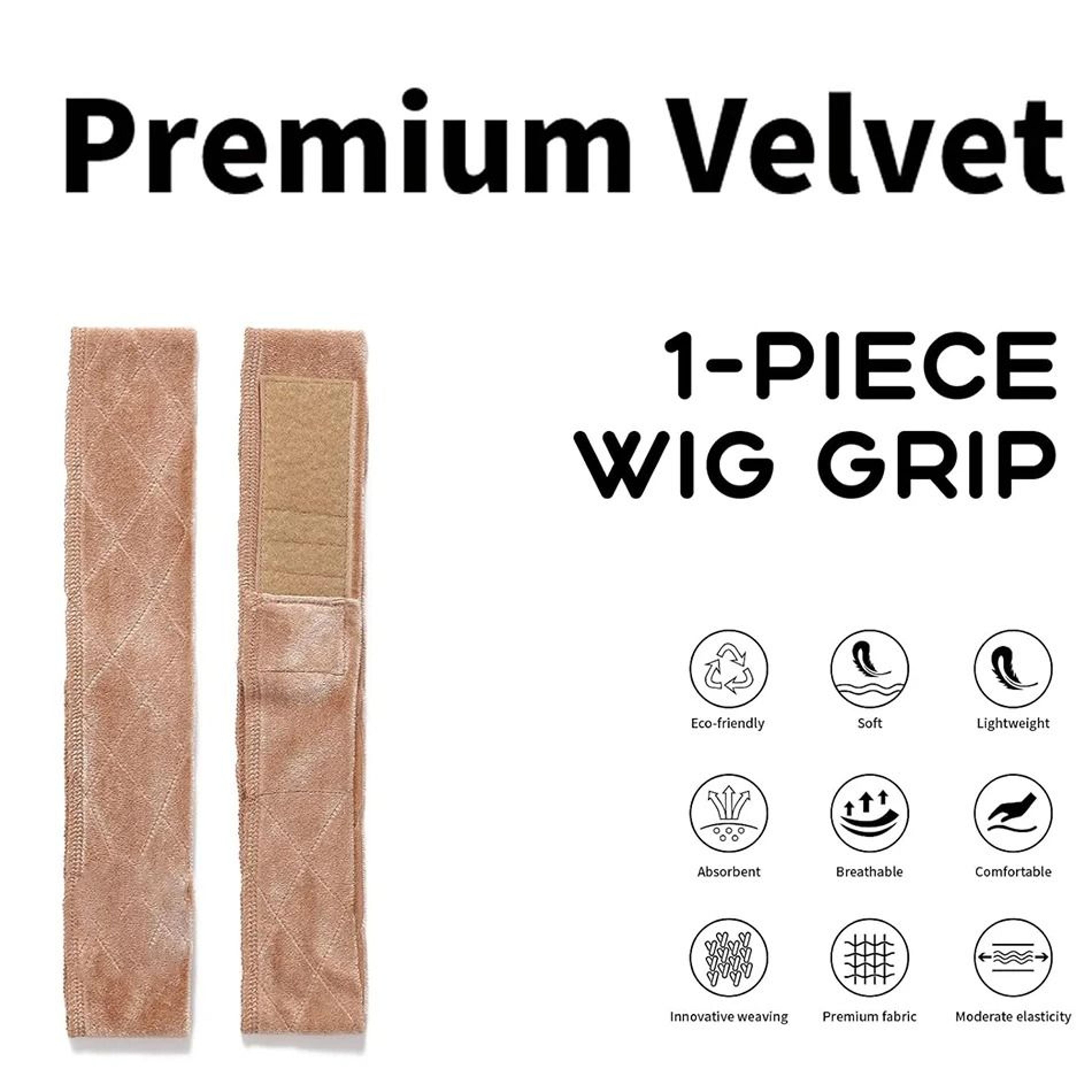 Soft Velvet Adjustable Wig Grip Headband For Secure Wig Fit 4