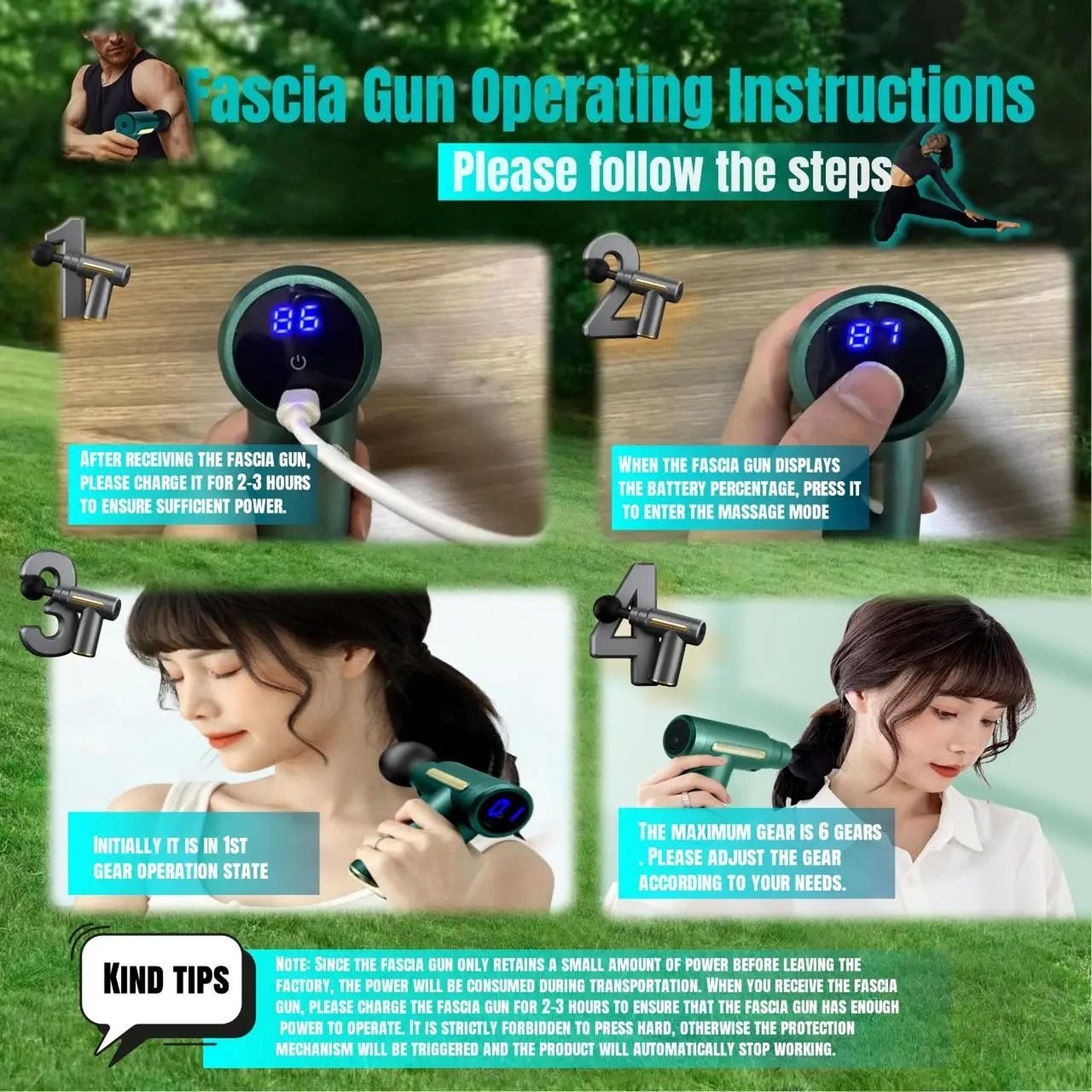 Compact Muscle Massage Gun For Deep Body And Neck Relief 5