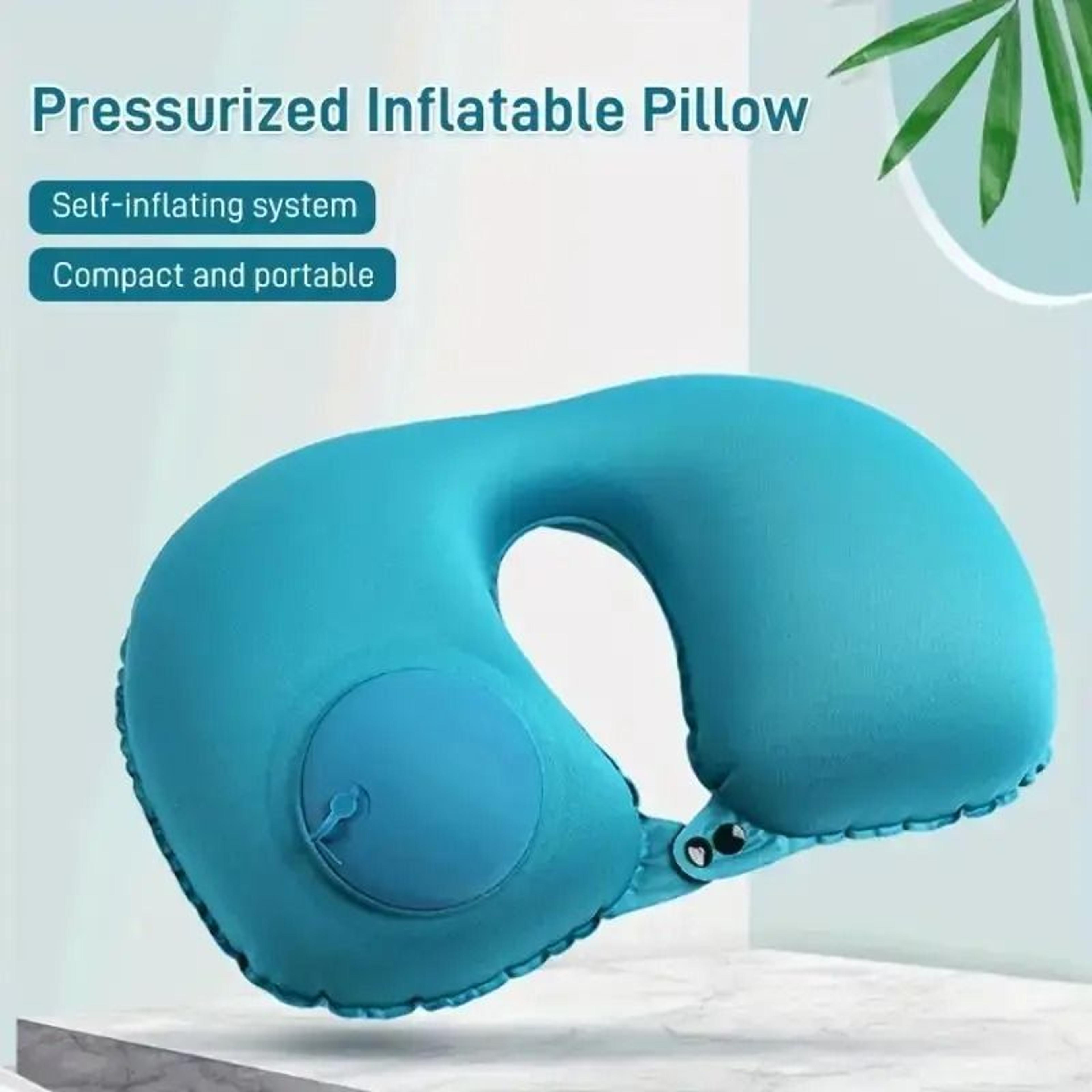 Portable Inflatable Travel Pillow For Neck Support And Comfort 3