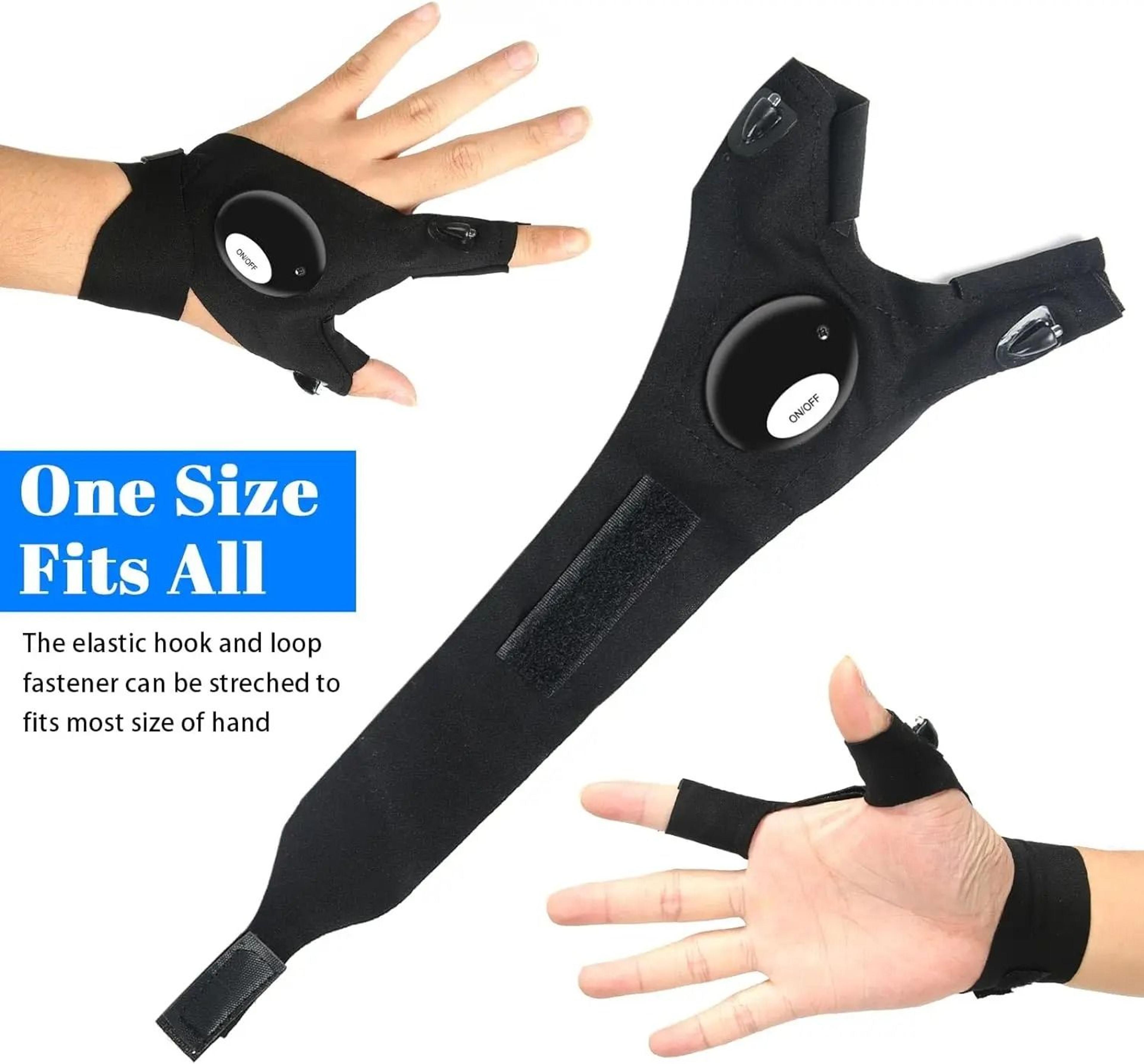 LED Half Finger Gloves For Outdoor Activities And Night Use 4