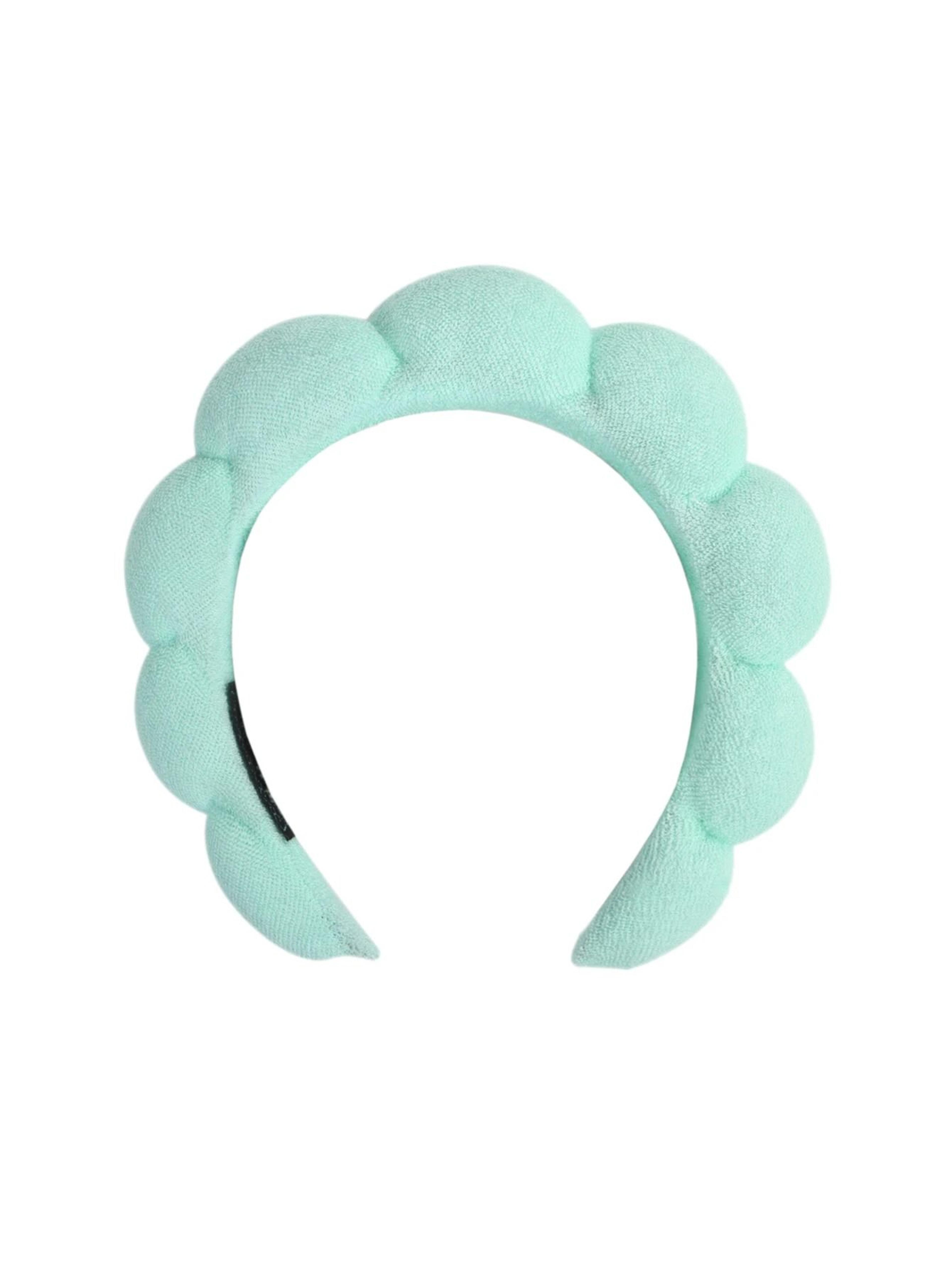 Microfiber Wristband And Puffy Headband Set For Face Washing And Skincare 19