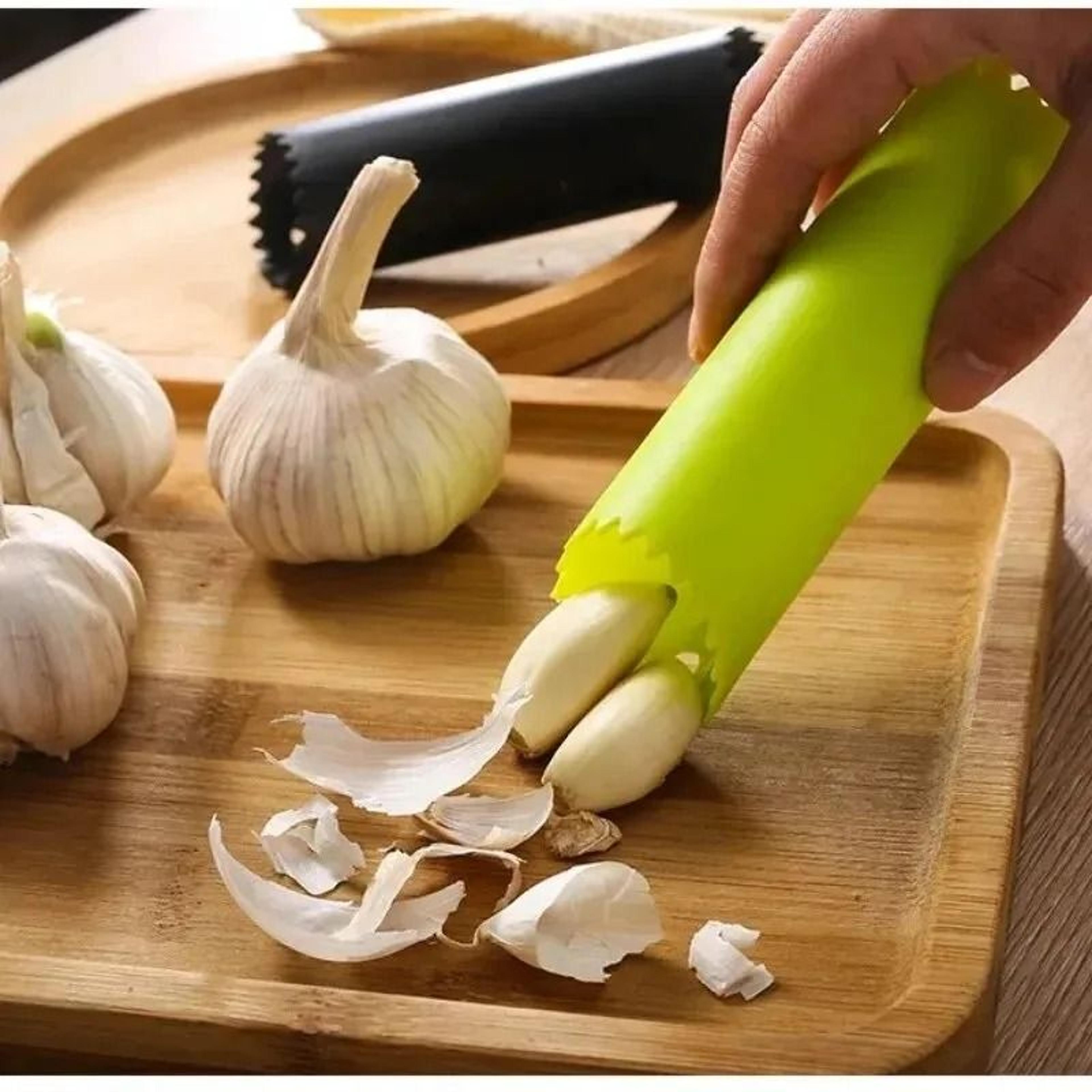 Silicone Garlic Peeler And Cleaning Brush Set 0