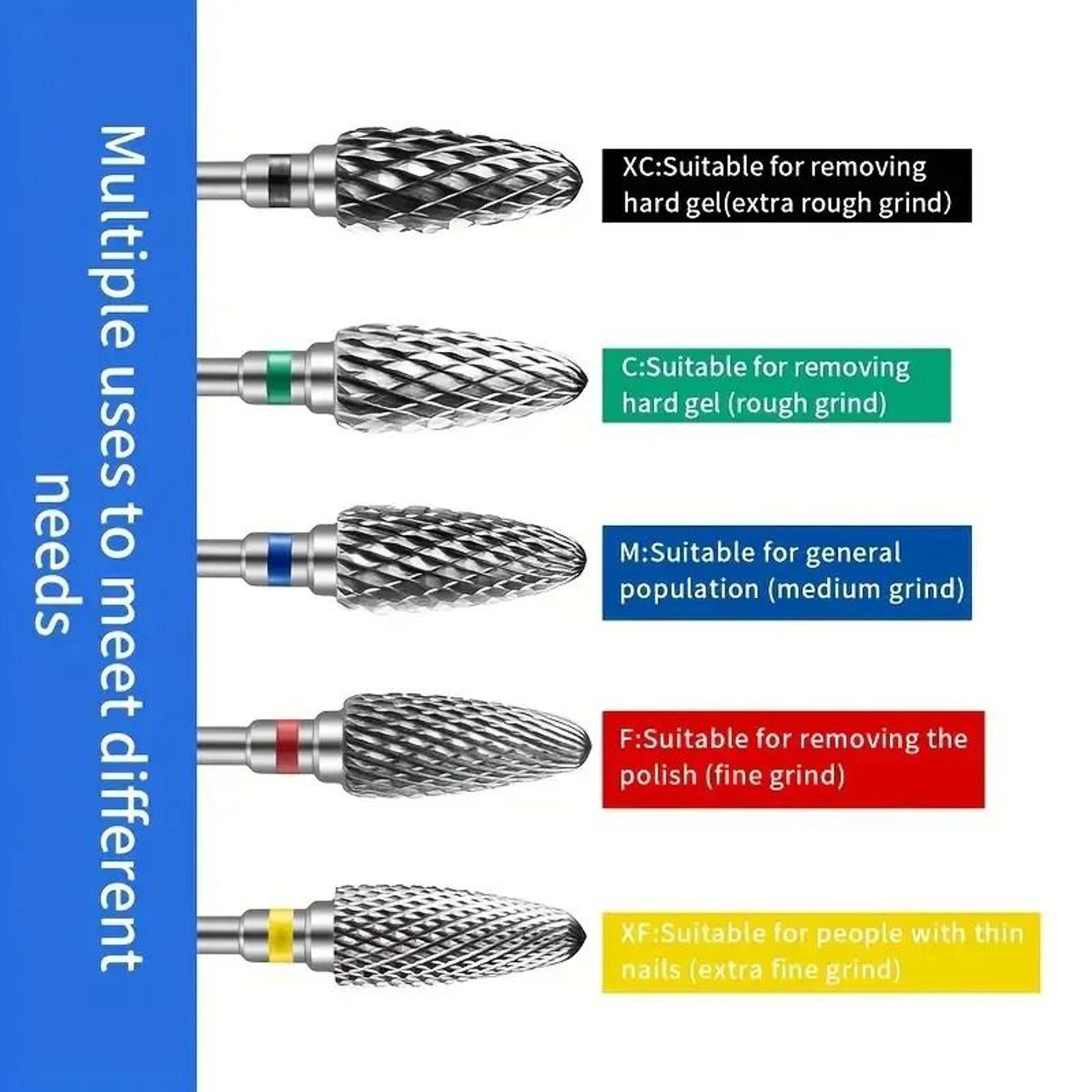 Tungsten Carbide Nail Drill Bits For Electric Manicure Tools 1