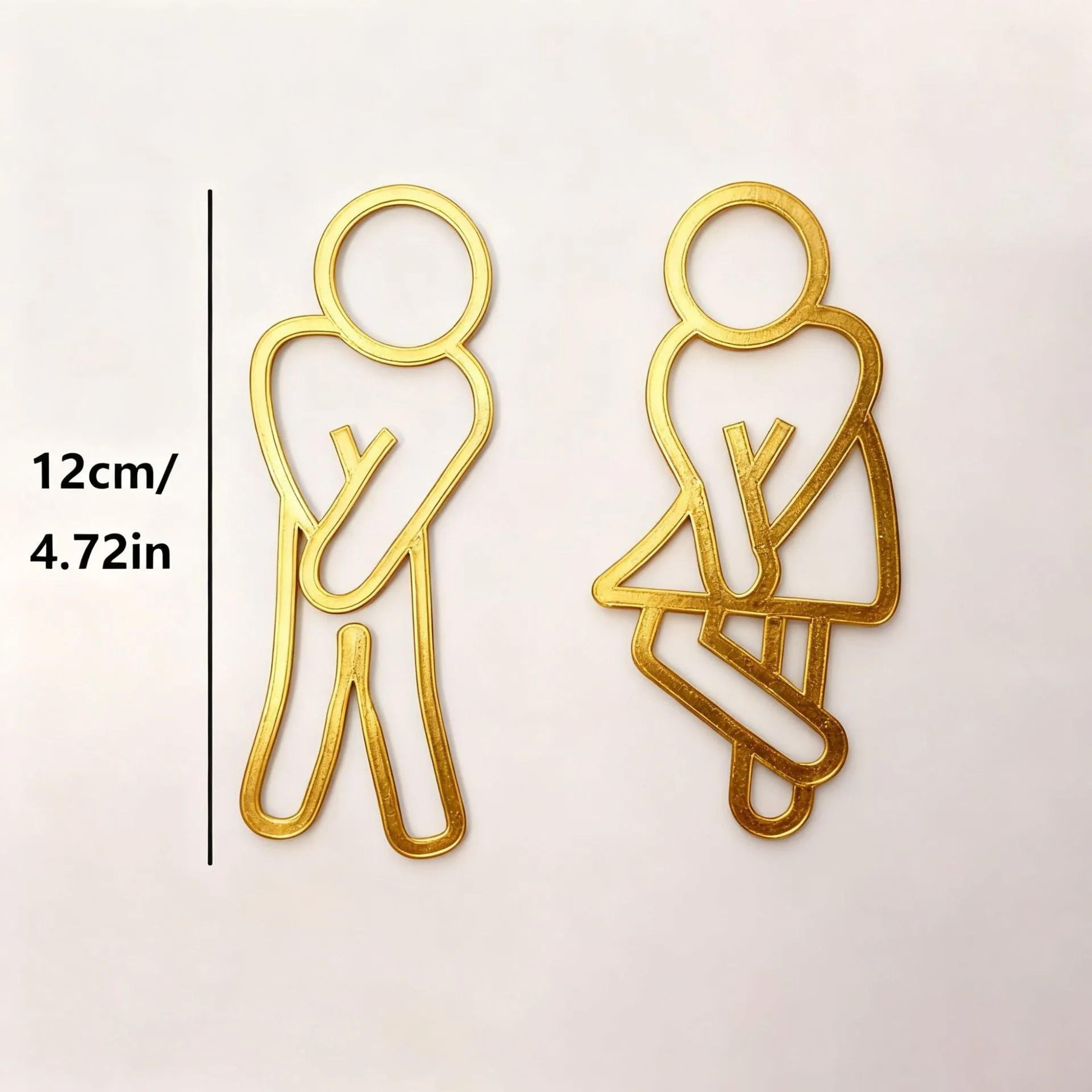 Creative Bathroom Sign Set 8