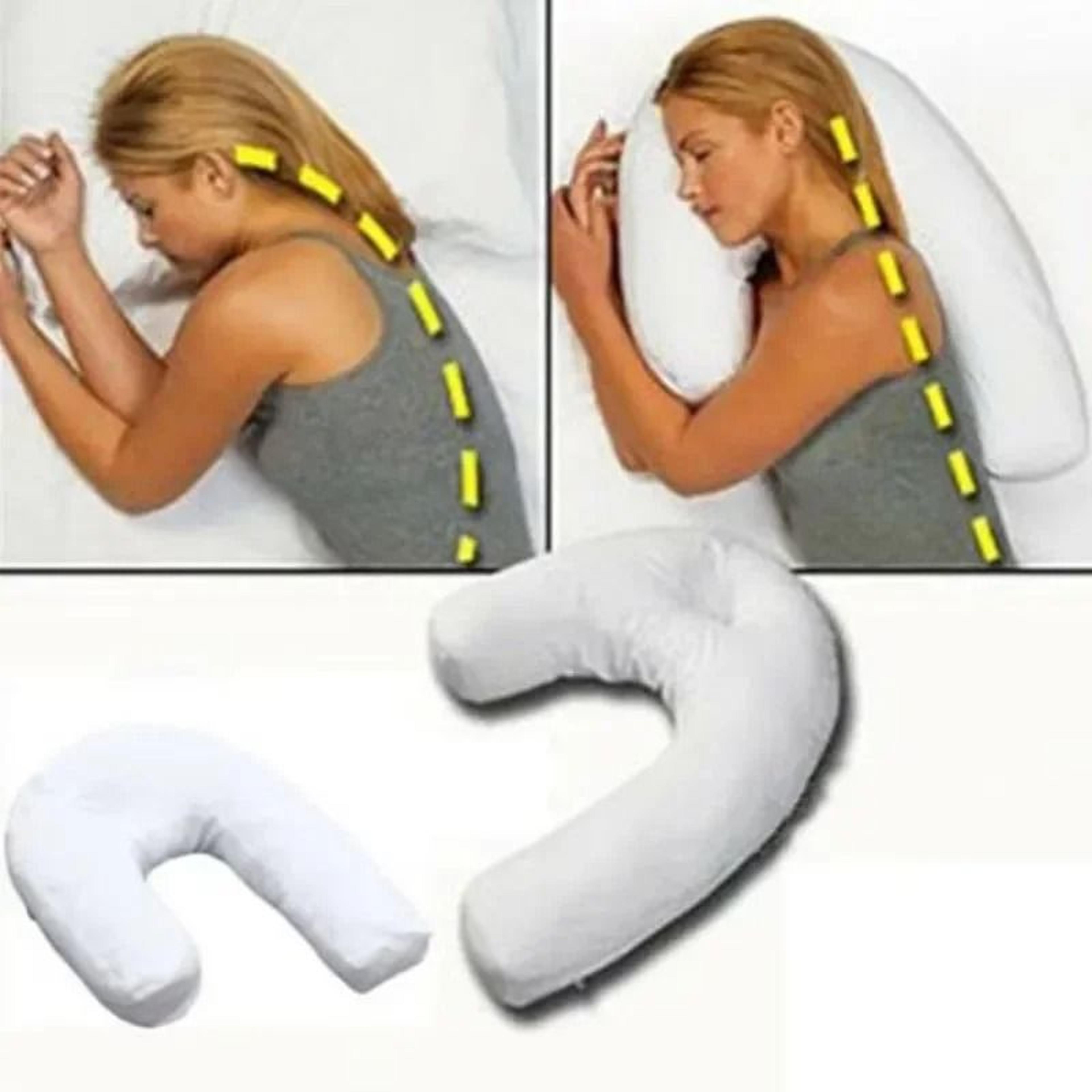 U Shape Side Sleeper Contour Pillow With Ear Comfort Design 1