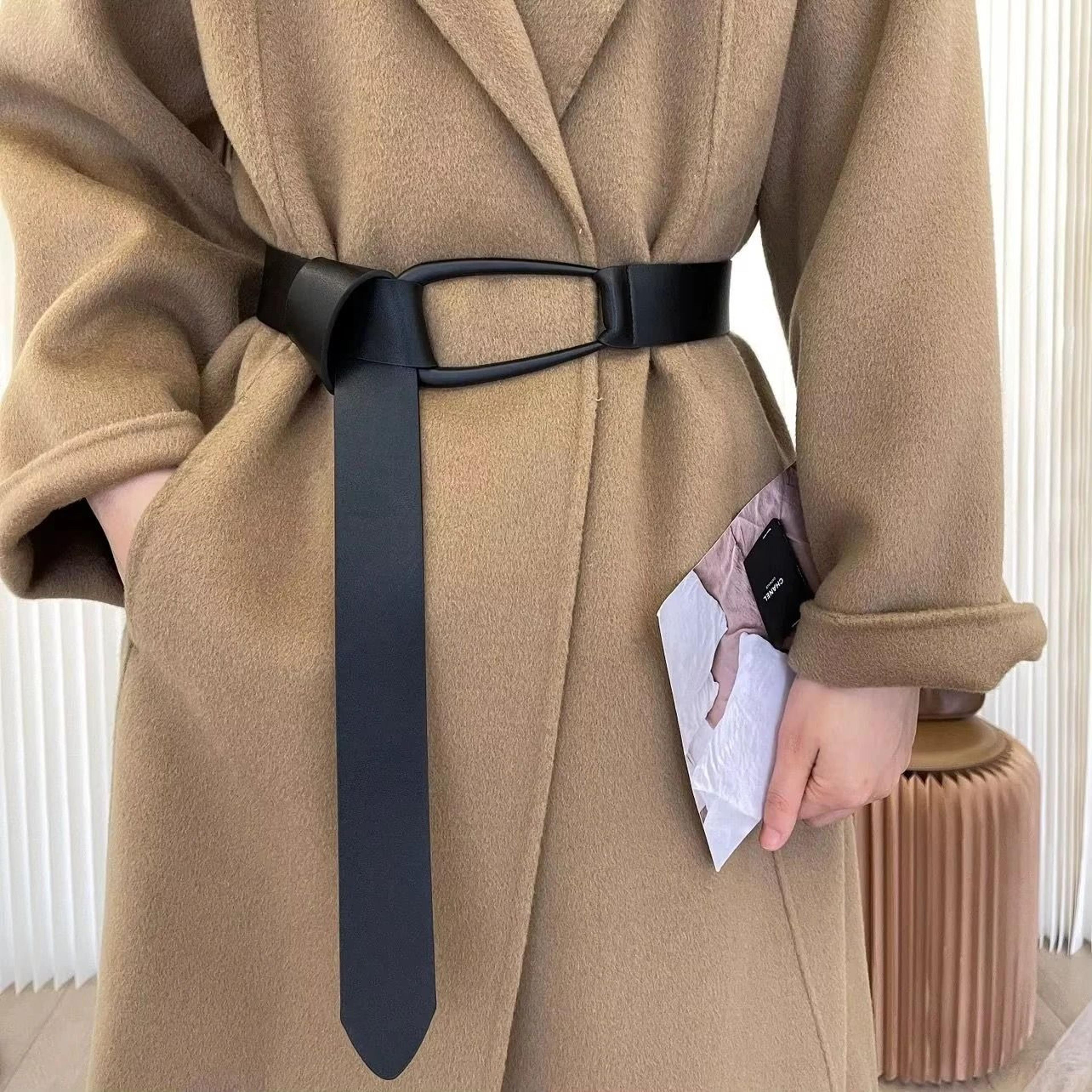 Genuine Leather Knot Style Adjustable Waist Belt 2