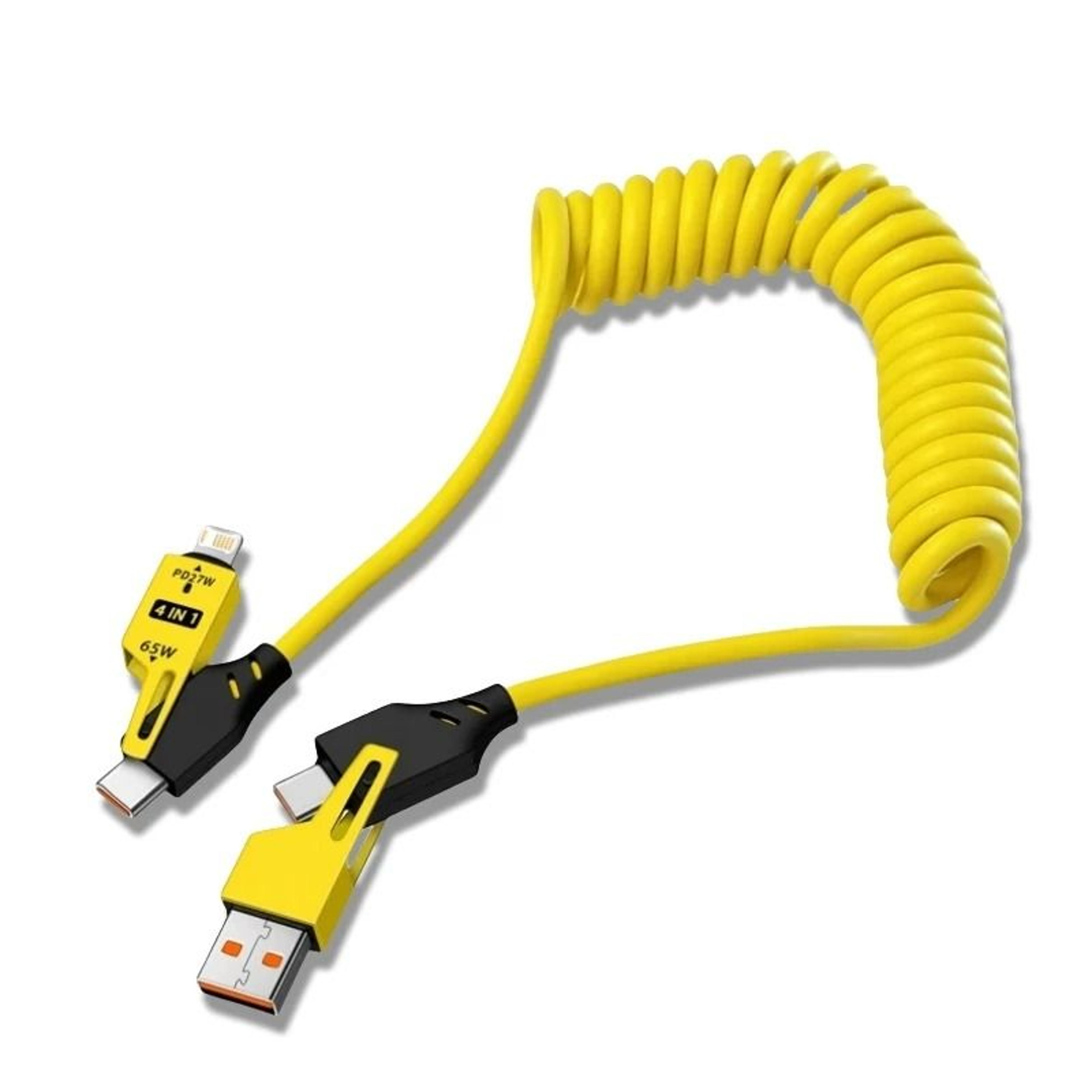 Spring Coil Fast Charging Data Cable 0