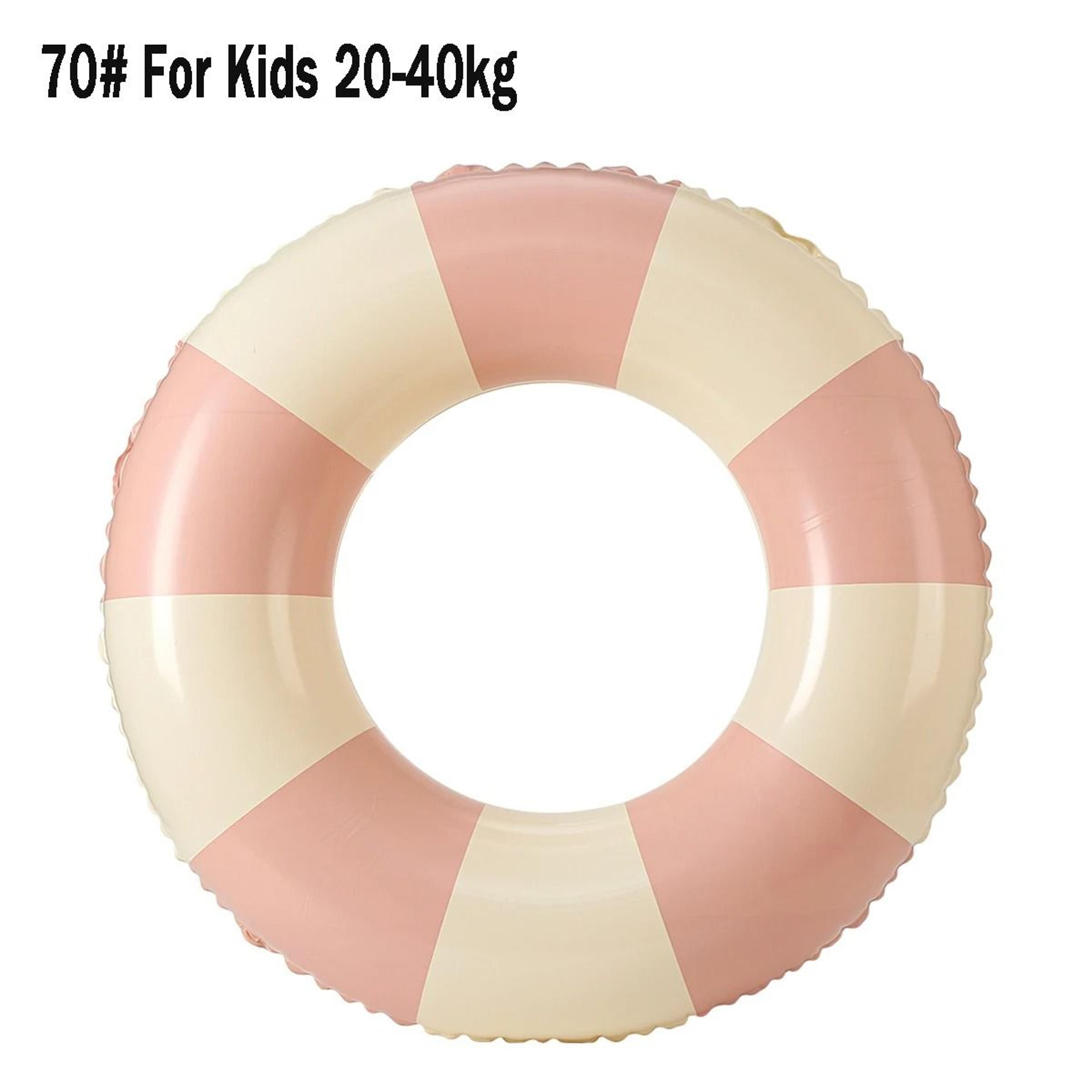 Inflatable Vintage Striped Swimming Ring 8