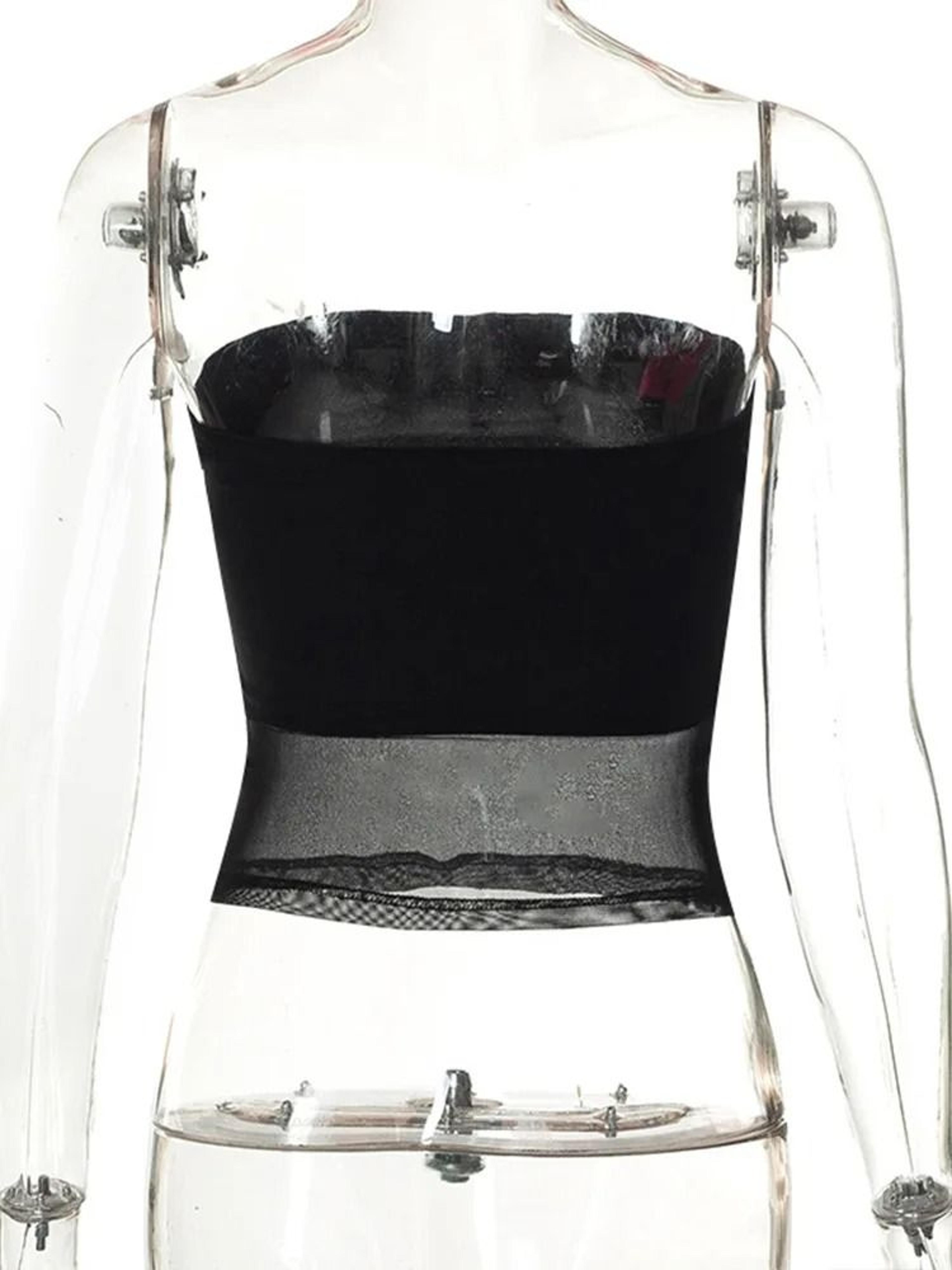 Mesh Corset Tube Crop Top 5