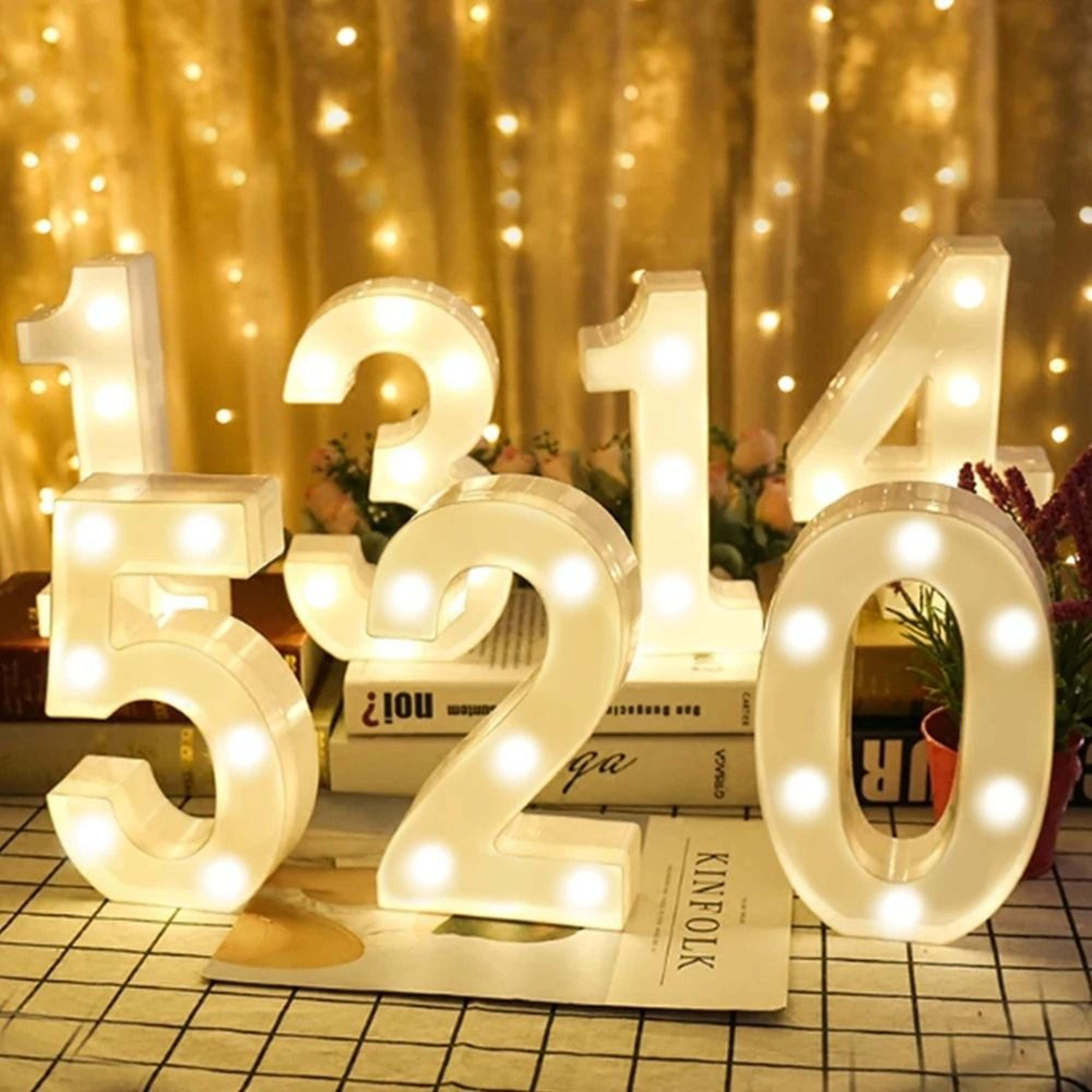 led alphabet and number decorative night light