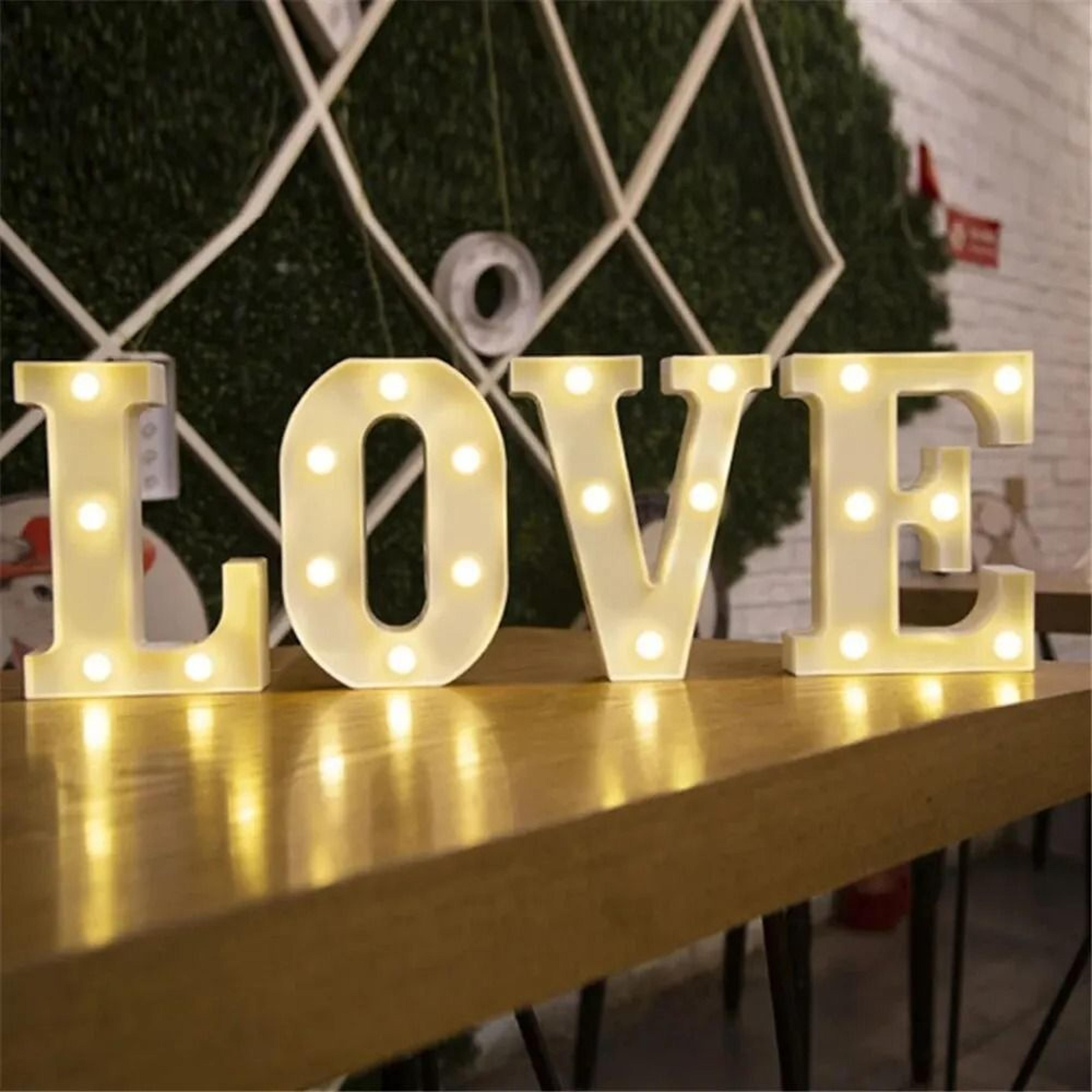 LED Alphabet And Number Decorative Night Light 5