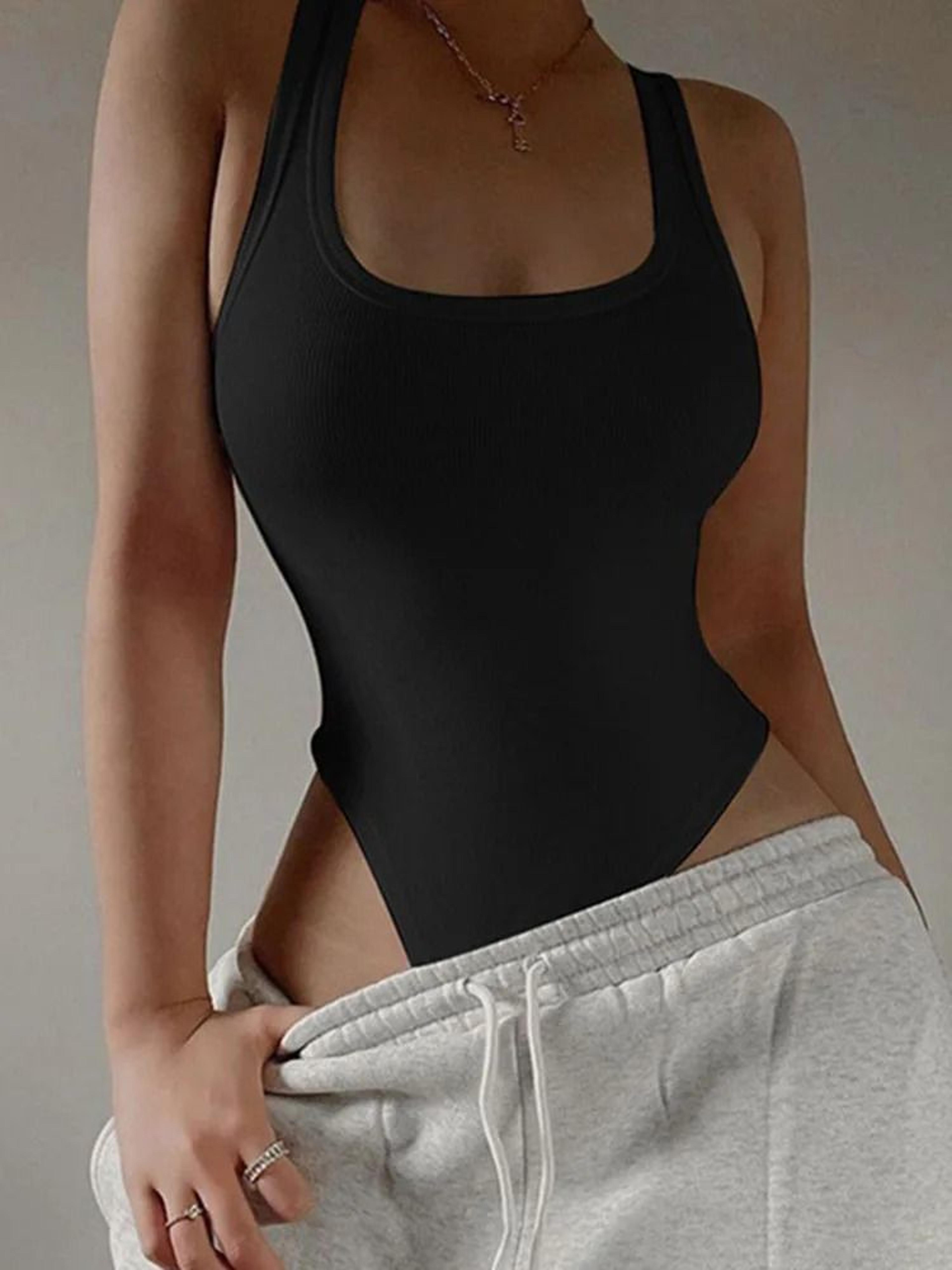 Sleeveless Knit Halter Bodysuit 3