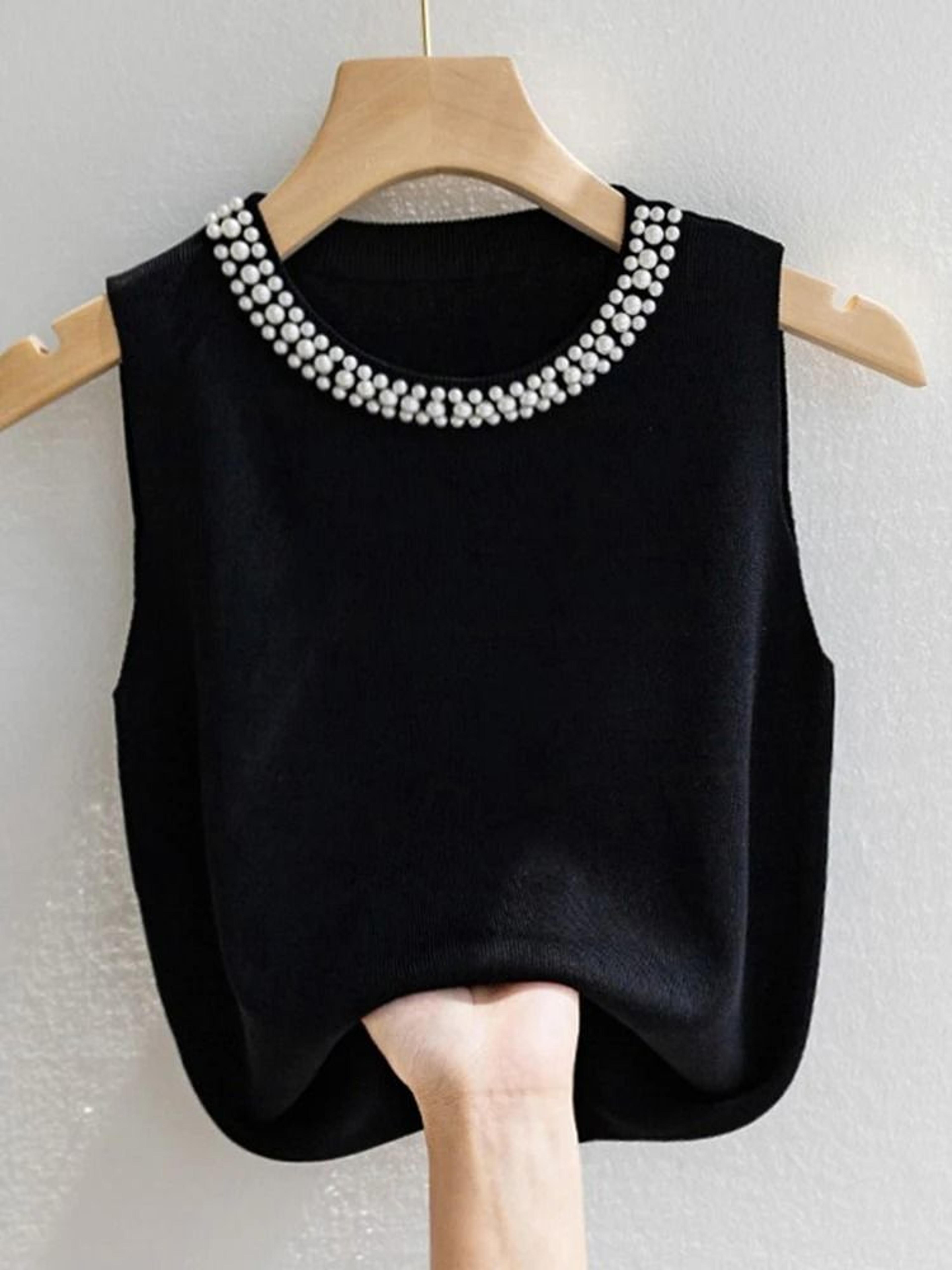 Sleeveless Knit Vest Top For Women Summer Casual Wear 1