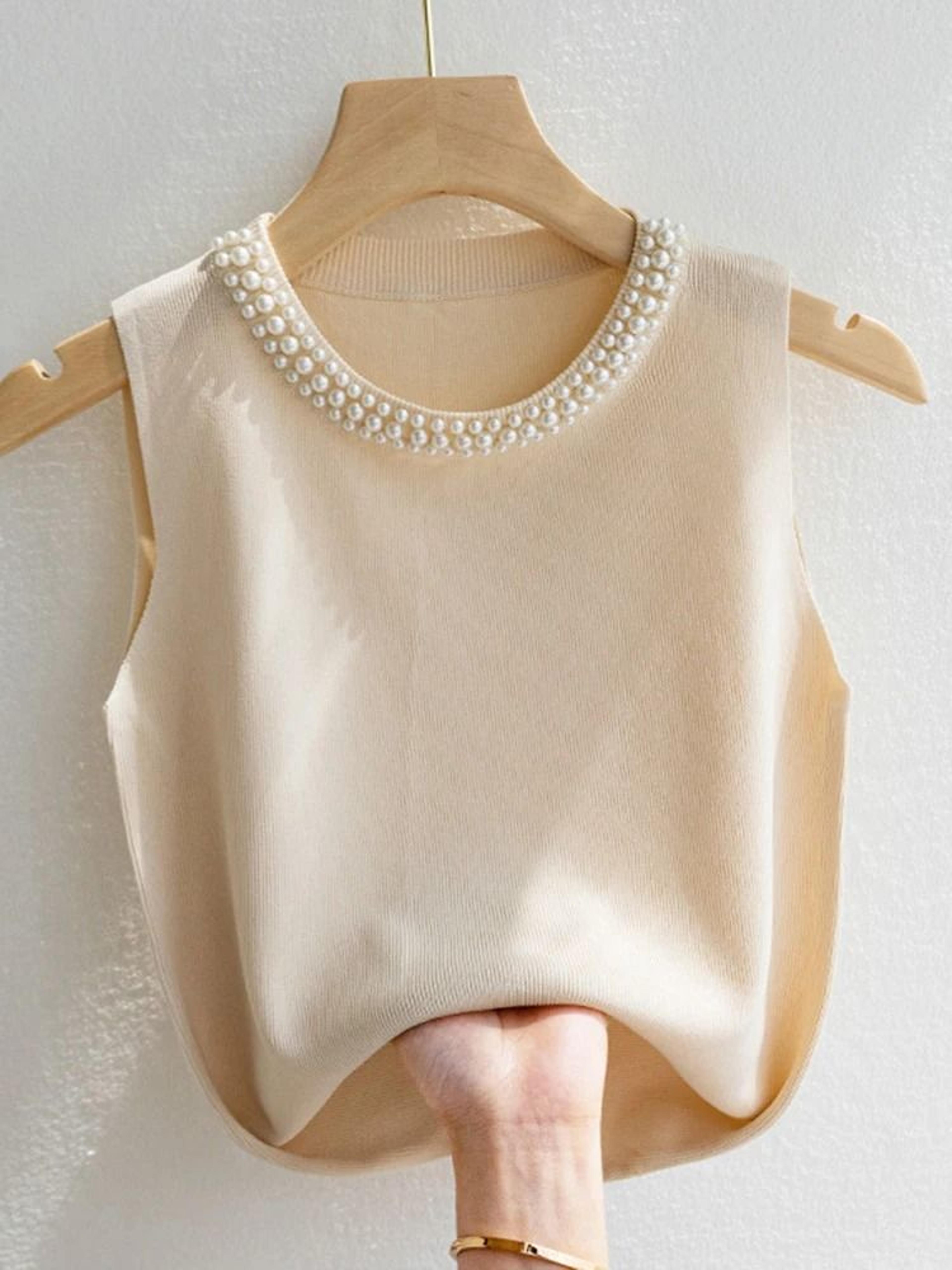 Sleeveless Knit Vest Top For Women Summer Casual Wear 7