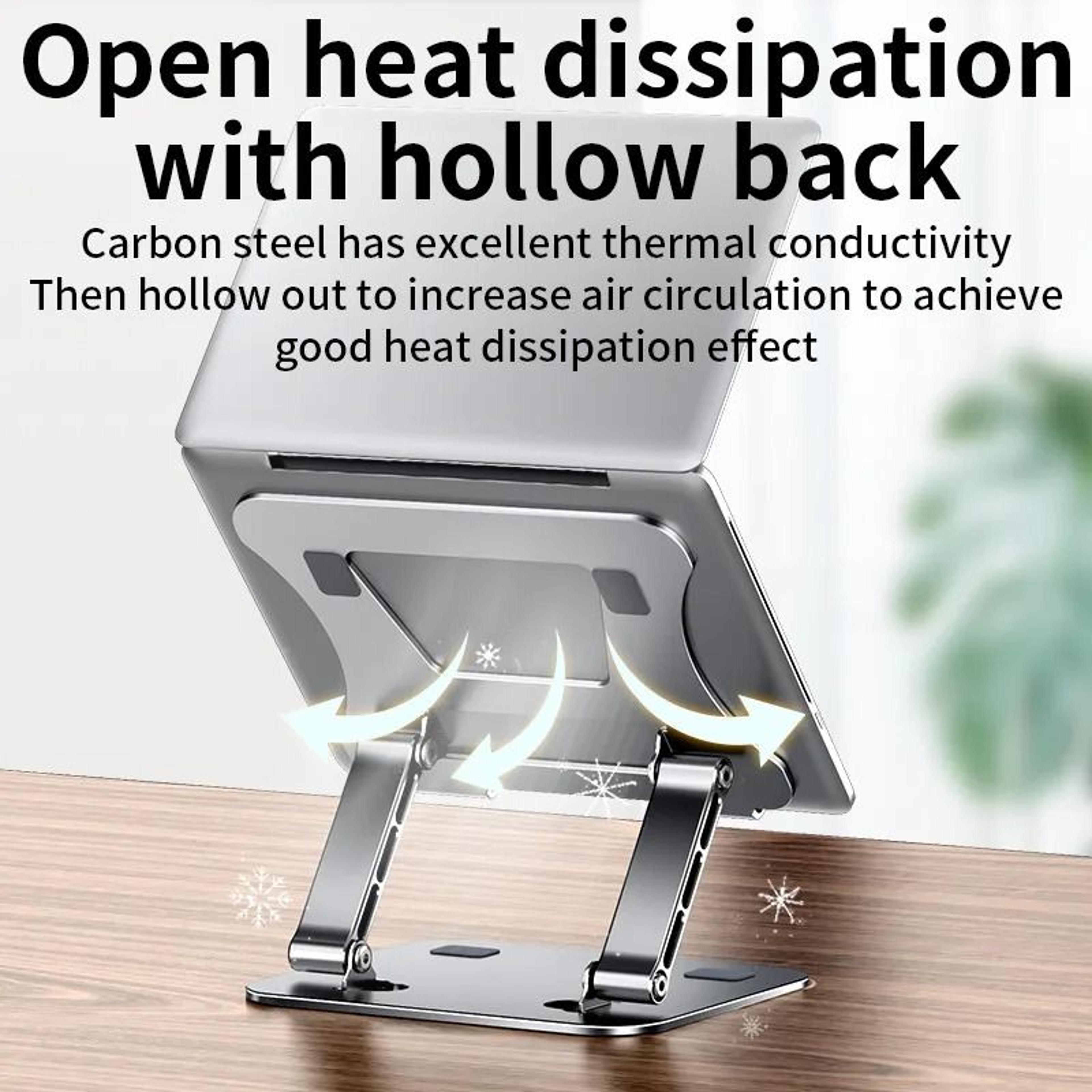 Adjustable Aluminum Laptop Stand For Desk And Tablet Use 2