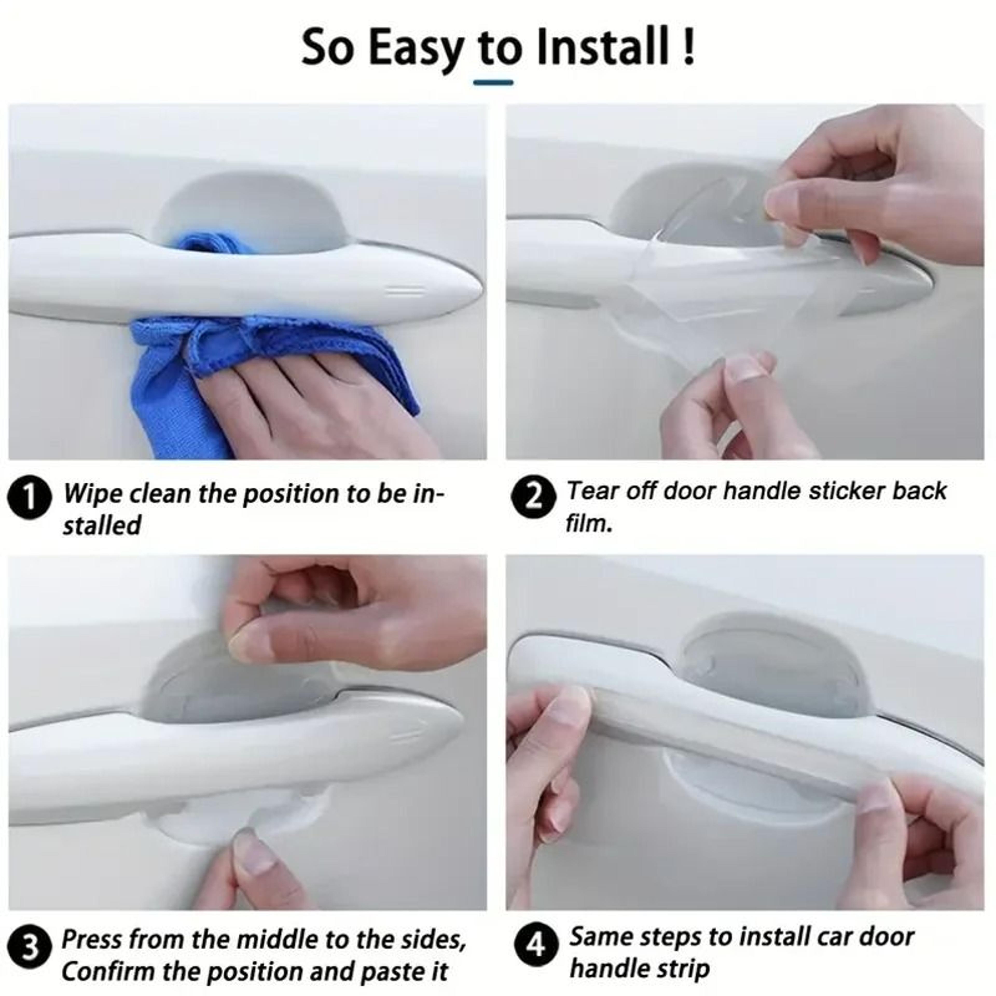 Car Door Handle Protection Stickers For Scratch Prevention And Paint Care 2