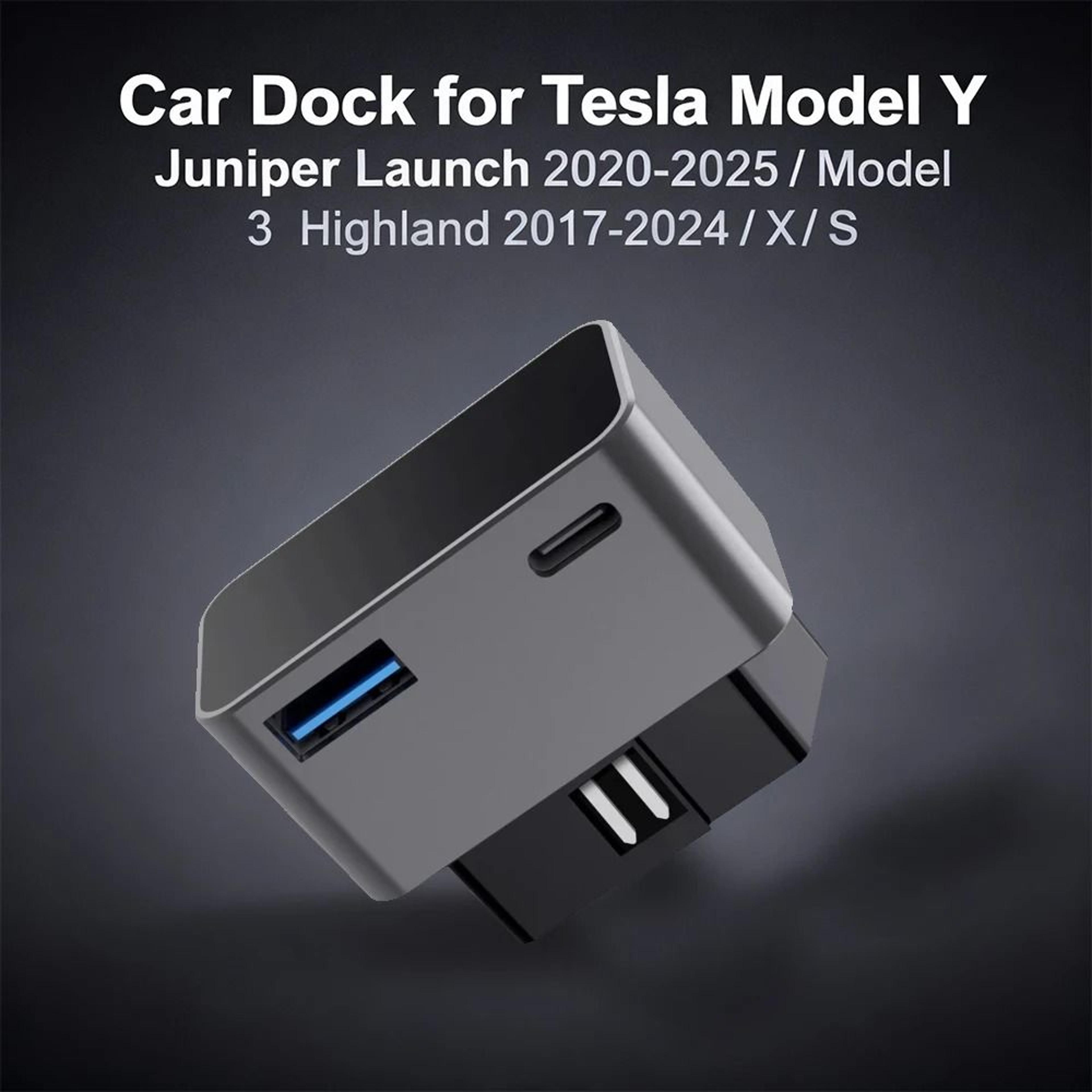 OBD Charging Splitter Adapter With USB Type C Port For Tesla Model 3 And Model Y 0