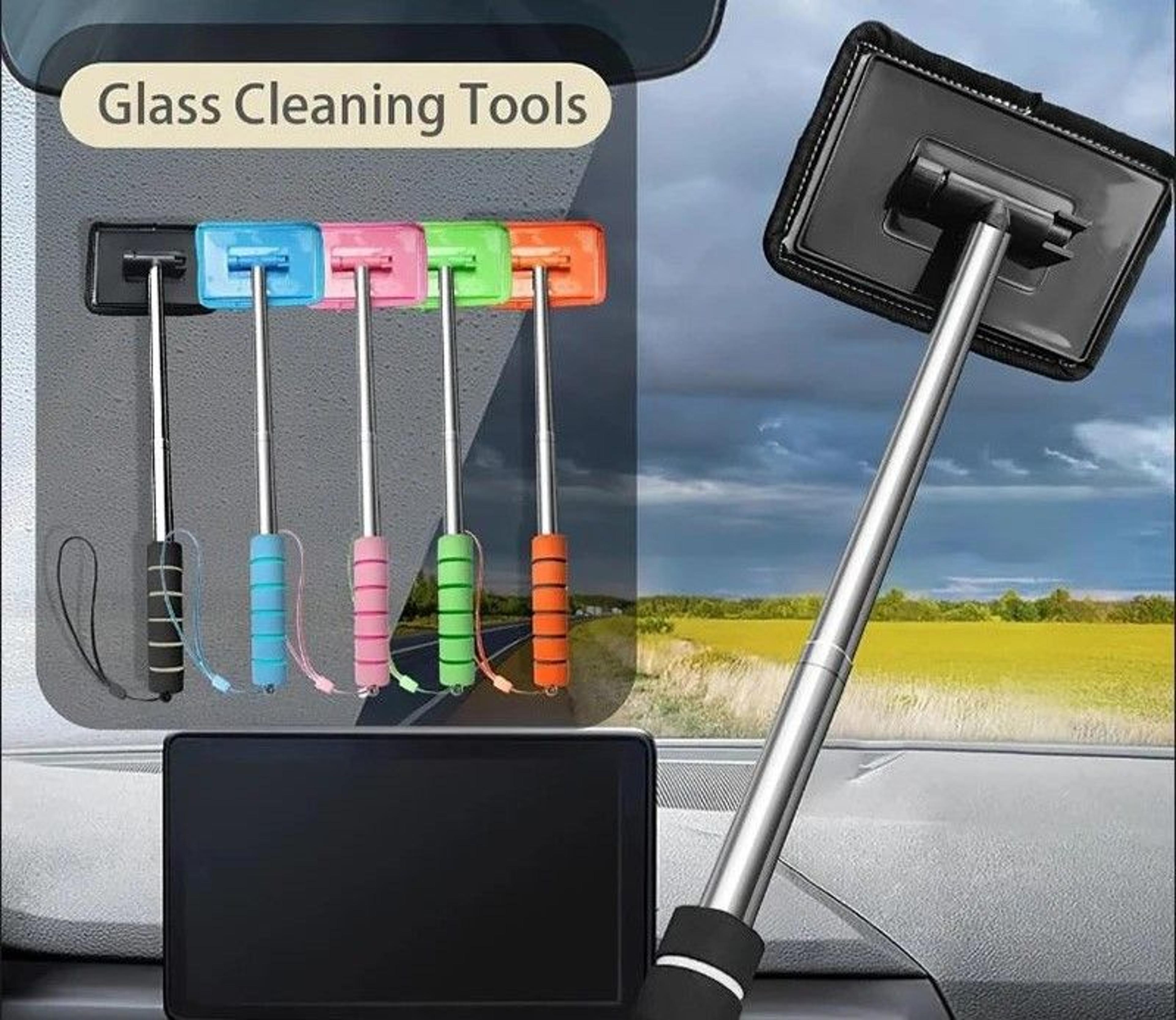 Telescopic Windshield Cleaning Tool For Car Glass And Windows 0