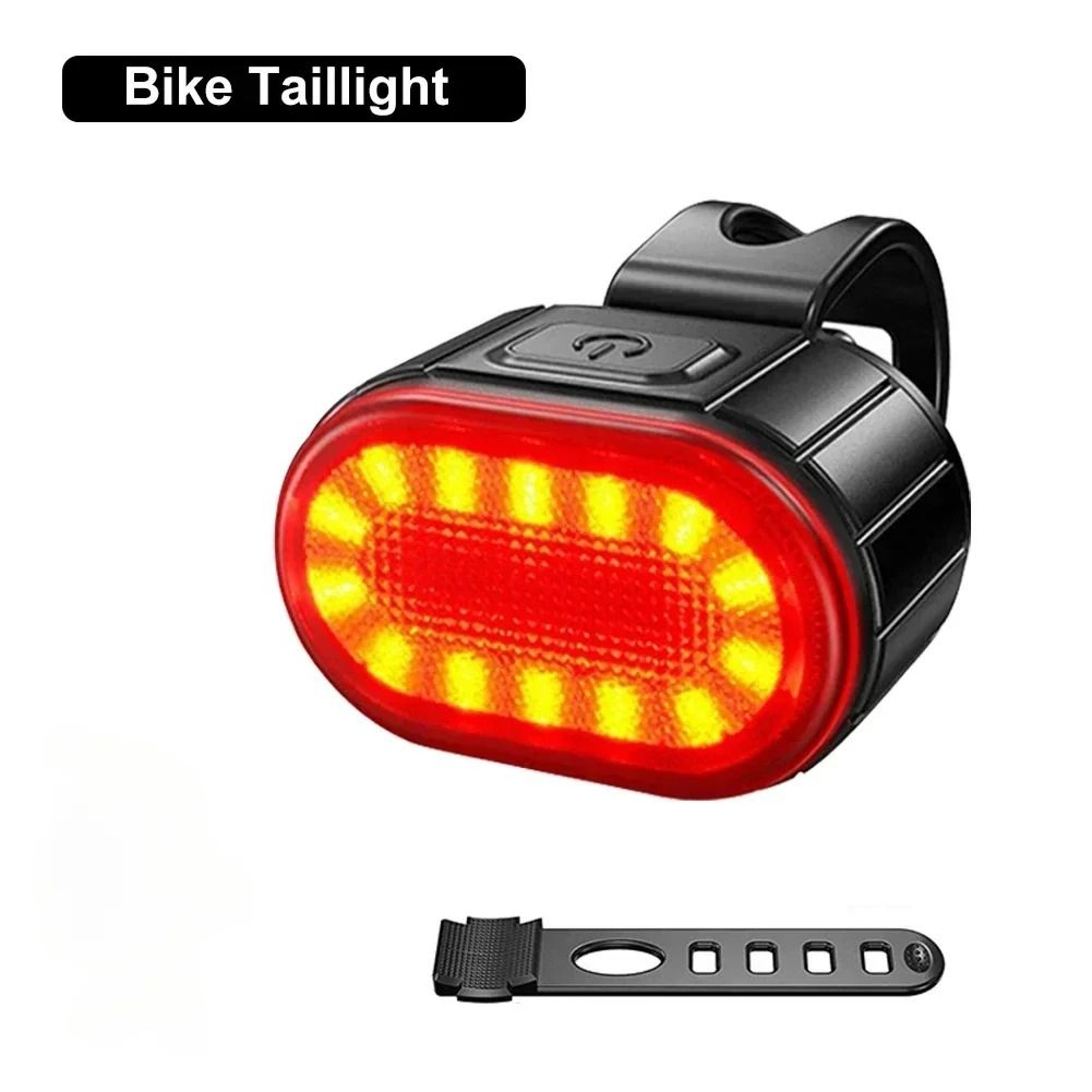 USB C Rechargeable Bicycle Front And Rear Light Set With Smart Sensor 6
