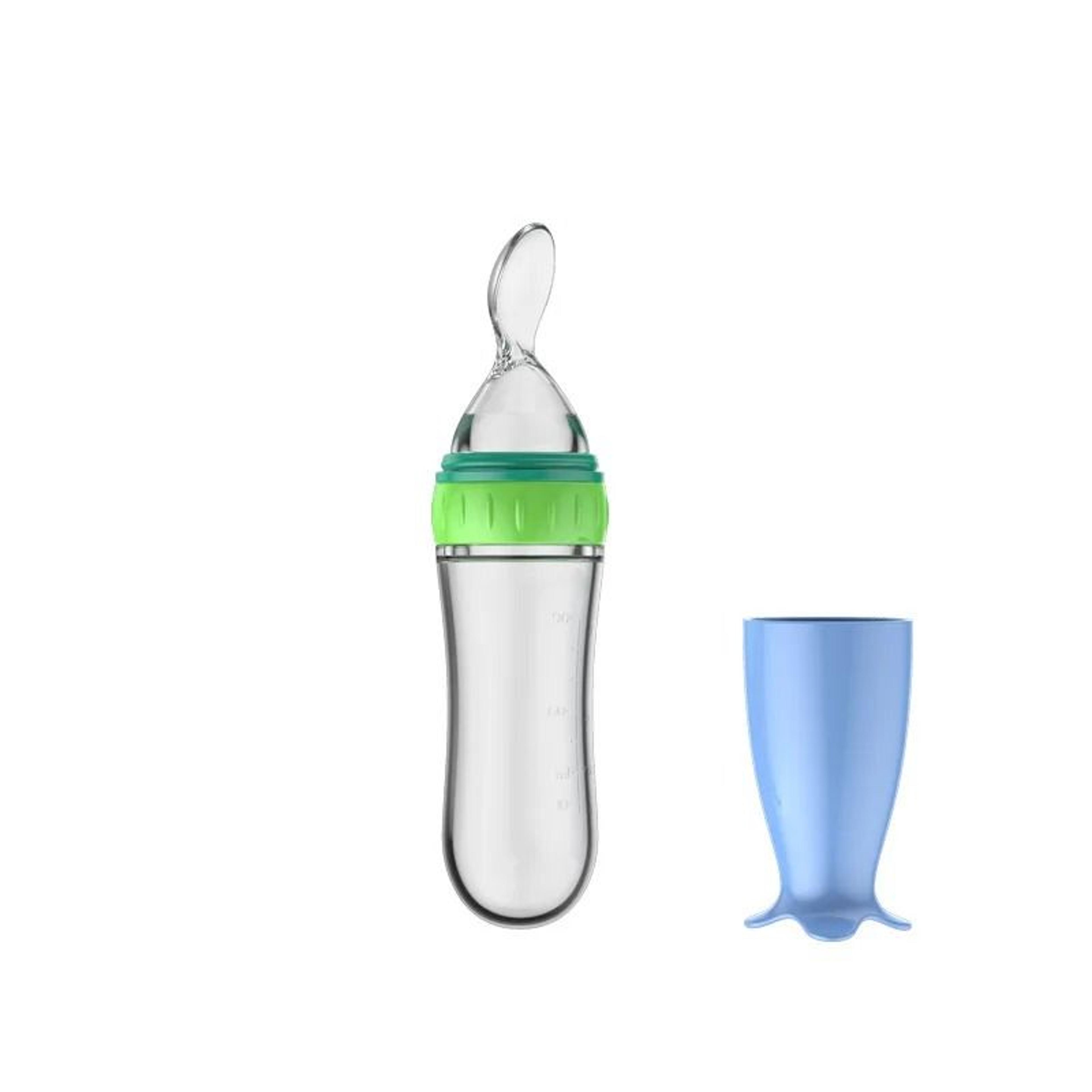 Silicone Baby Feeding Bottle With Squeeze Spoon For Rice Cereal And Milk 11