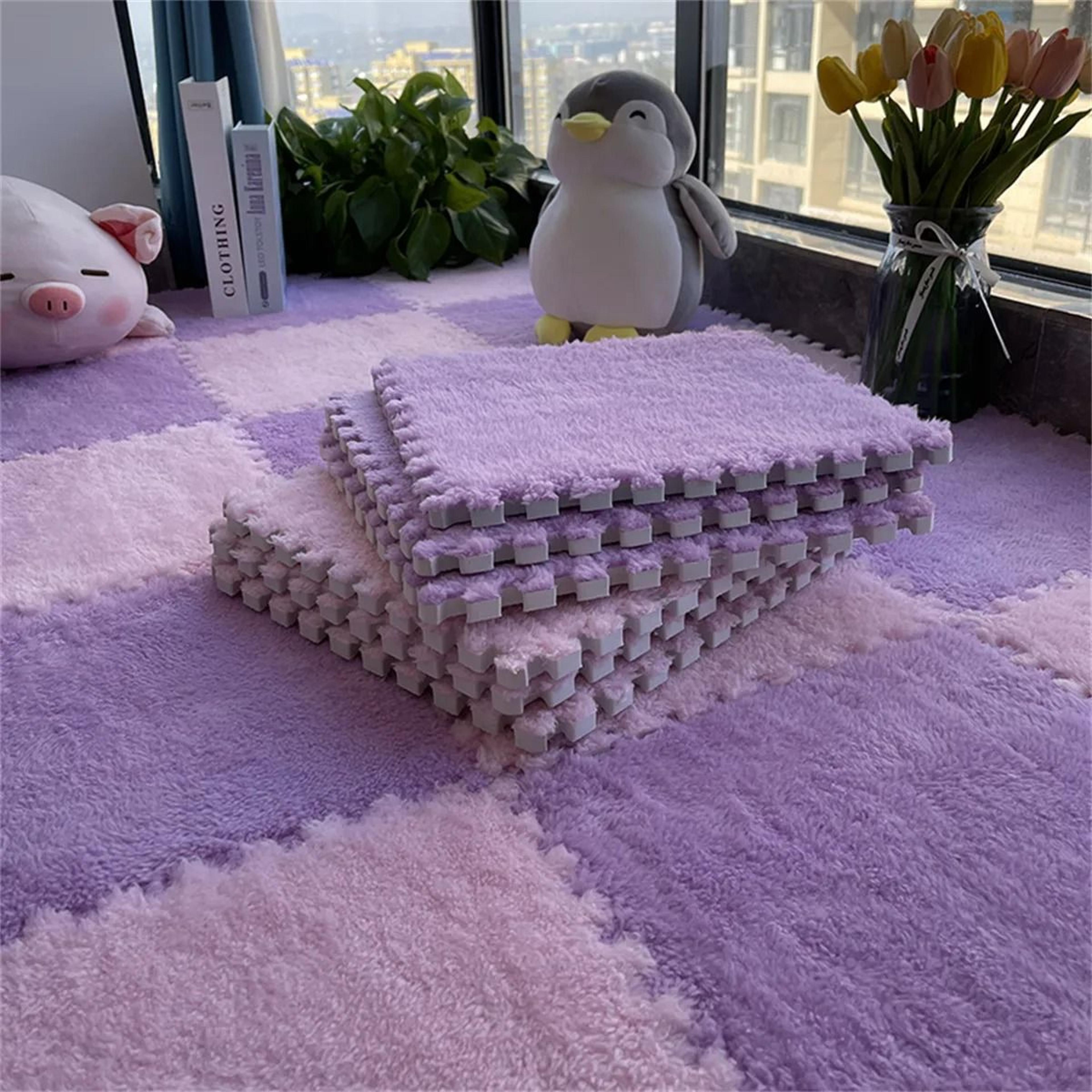 Soft Plush Baby Play Mat With EVA Foam Puzzle Tiles For Kids 18