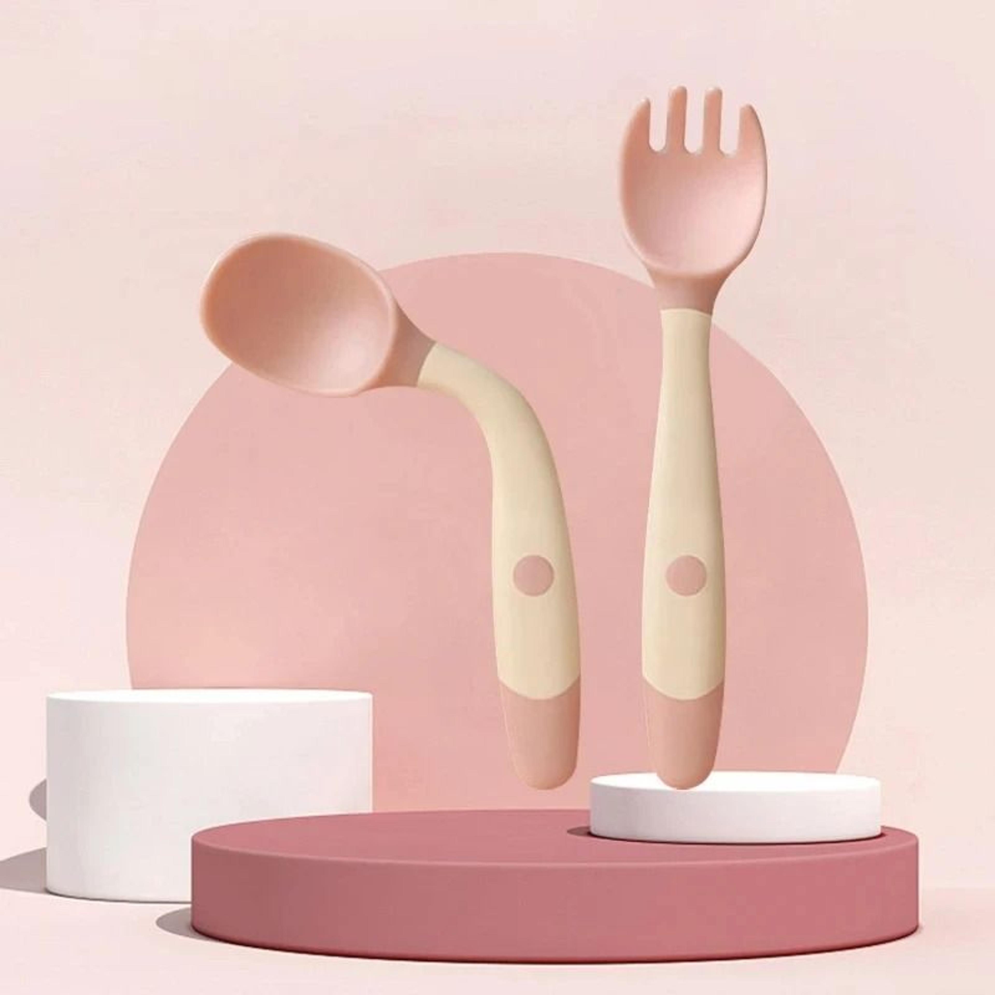 Bendable Baby Fork And Spoon Set For Infant Feeding And Self Learning 7