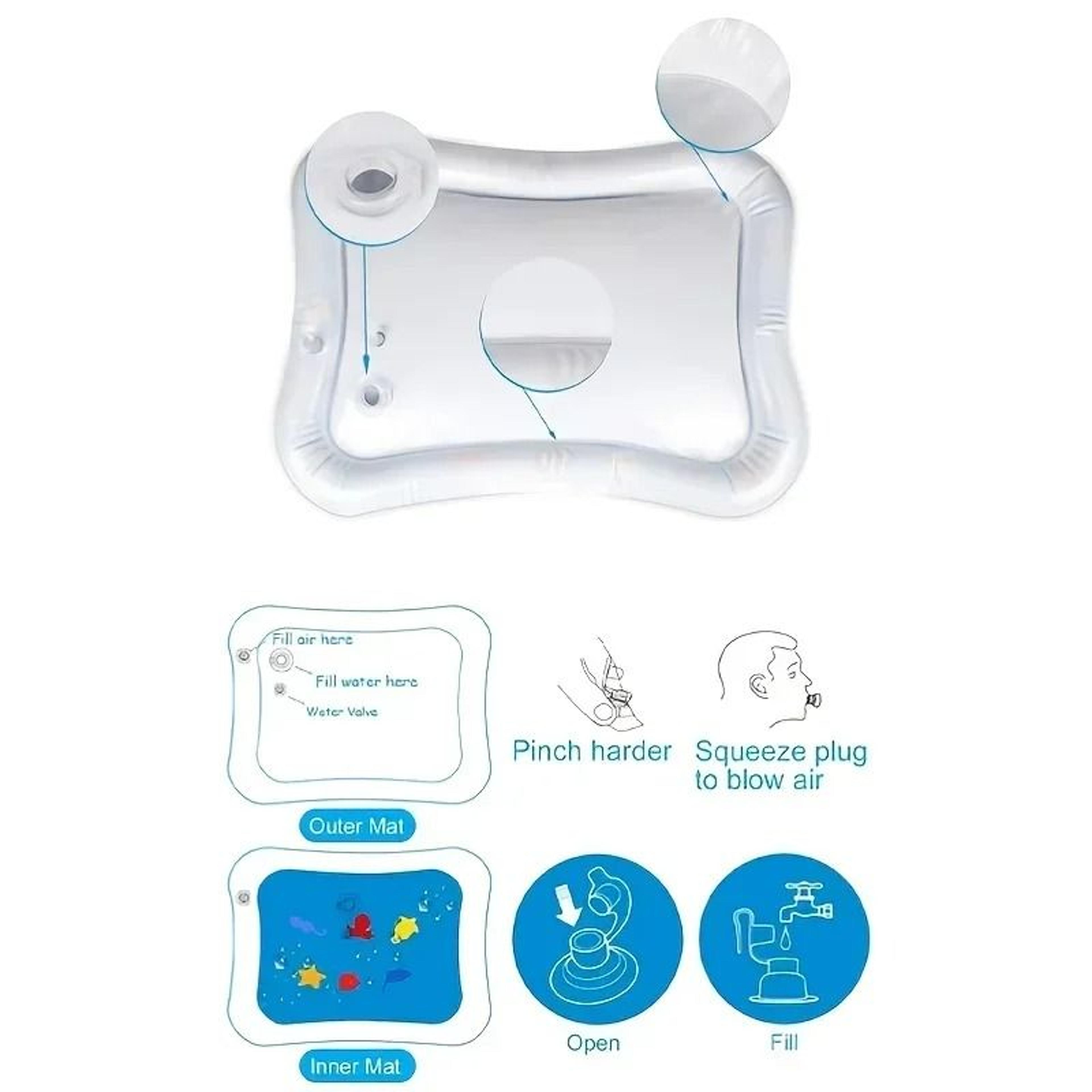 Inflatable Baby Tummy Time Water Play Mat For Sensory Development 5
