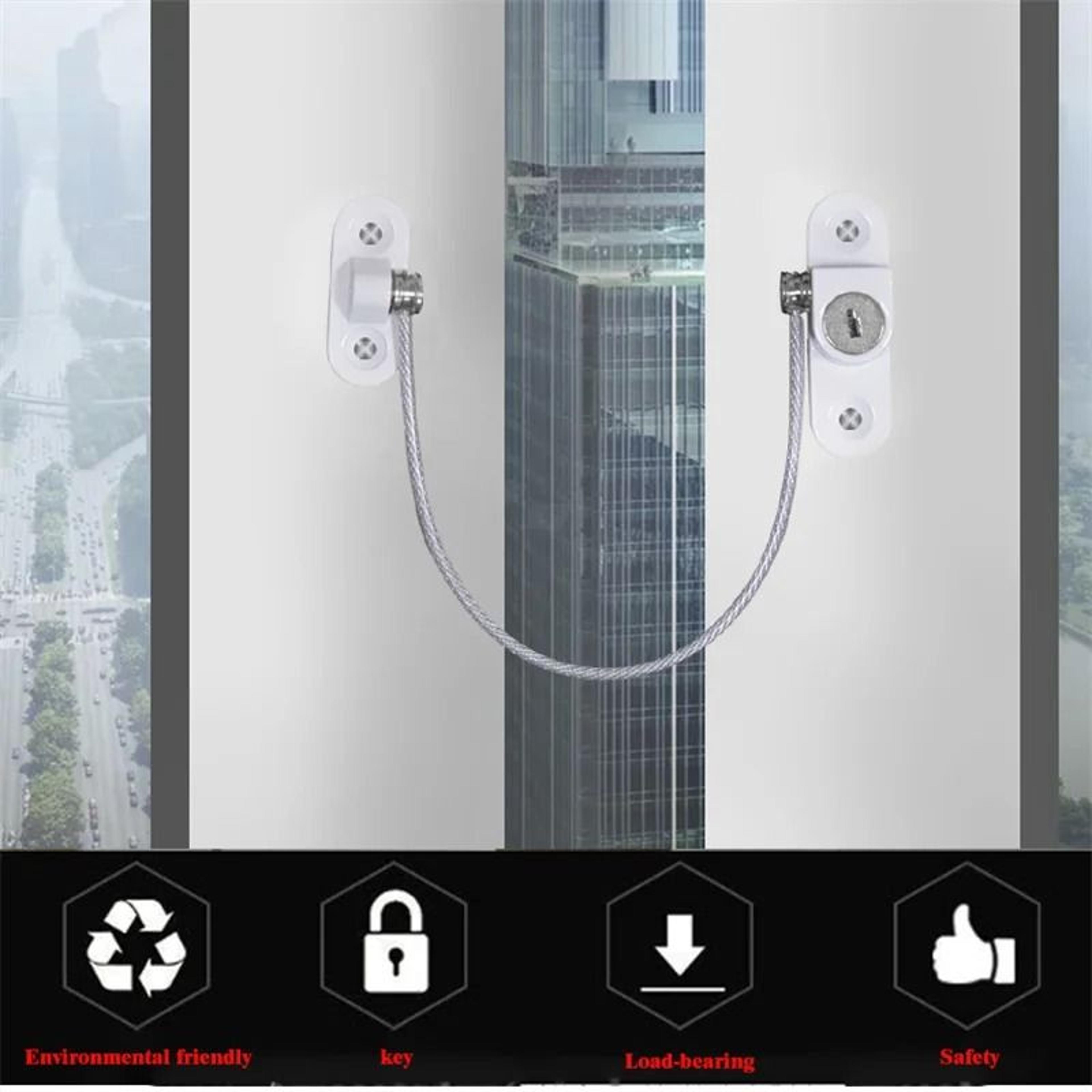 Stainless Steel Cable Window Safety Lock For Child Protection 1