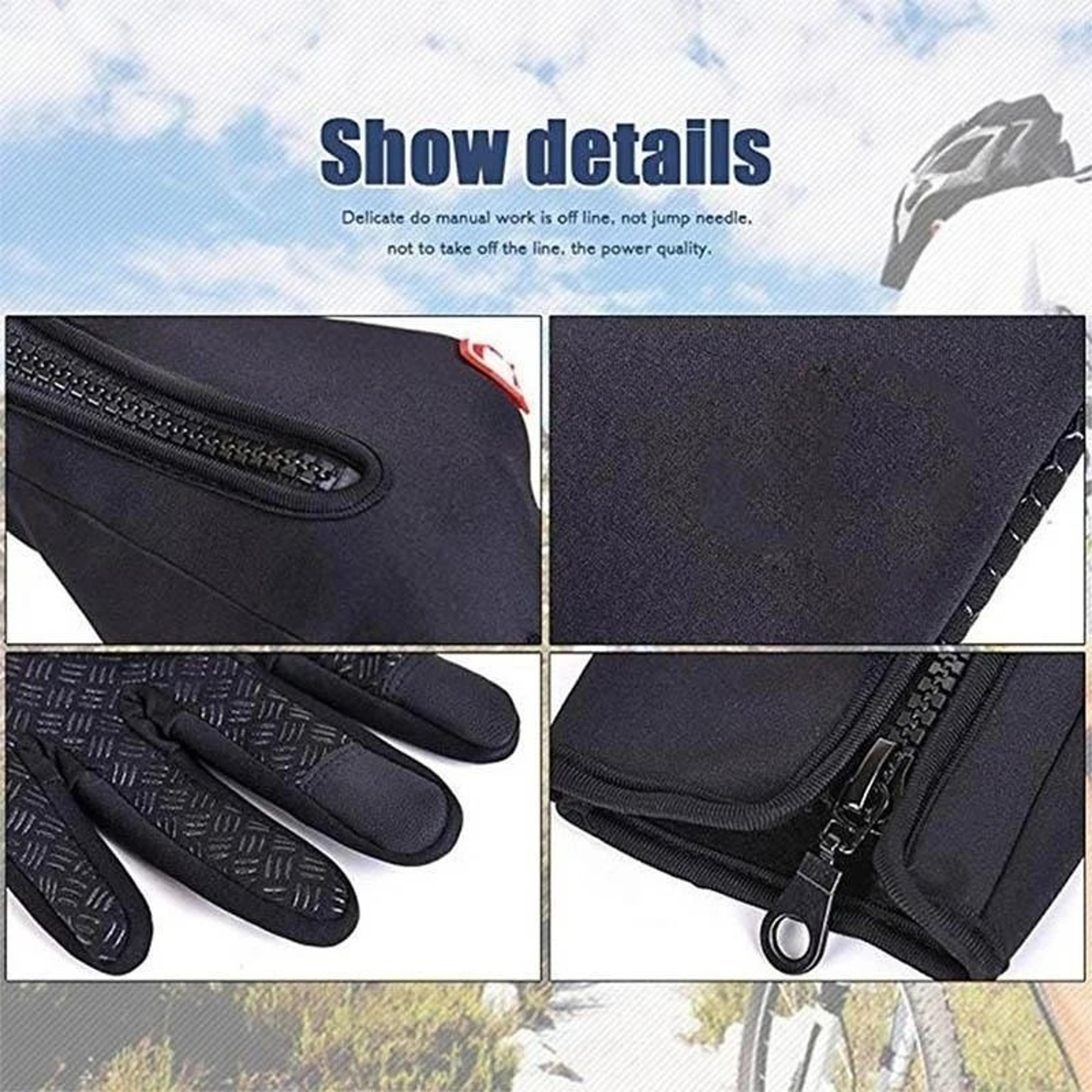 Mens Waterproof Winter Gloves For Riding Driving And Outdoor Use 2