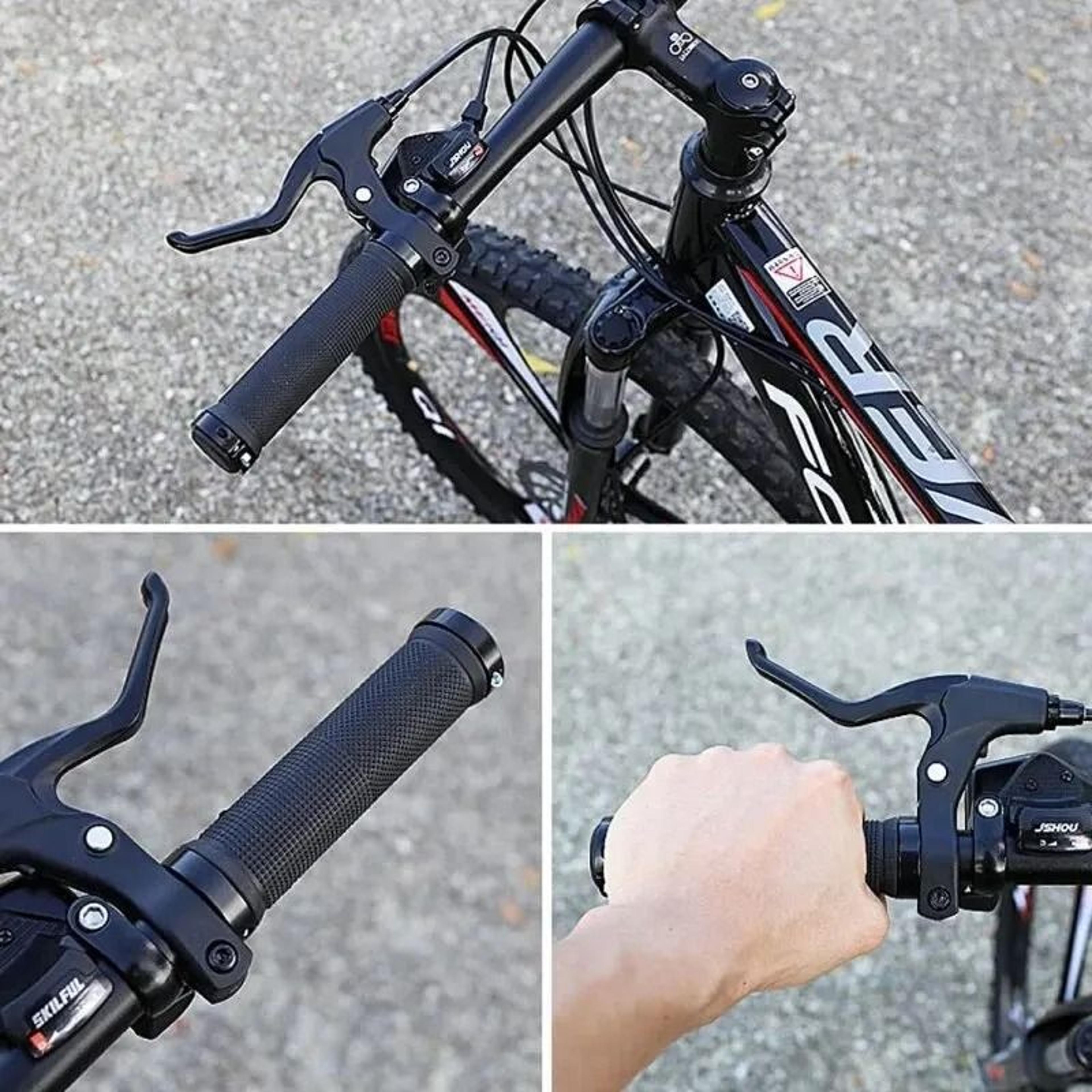 Non Slip Bicycle Handlebar Grips With Double Aluminum Lock 1