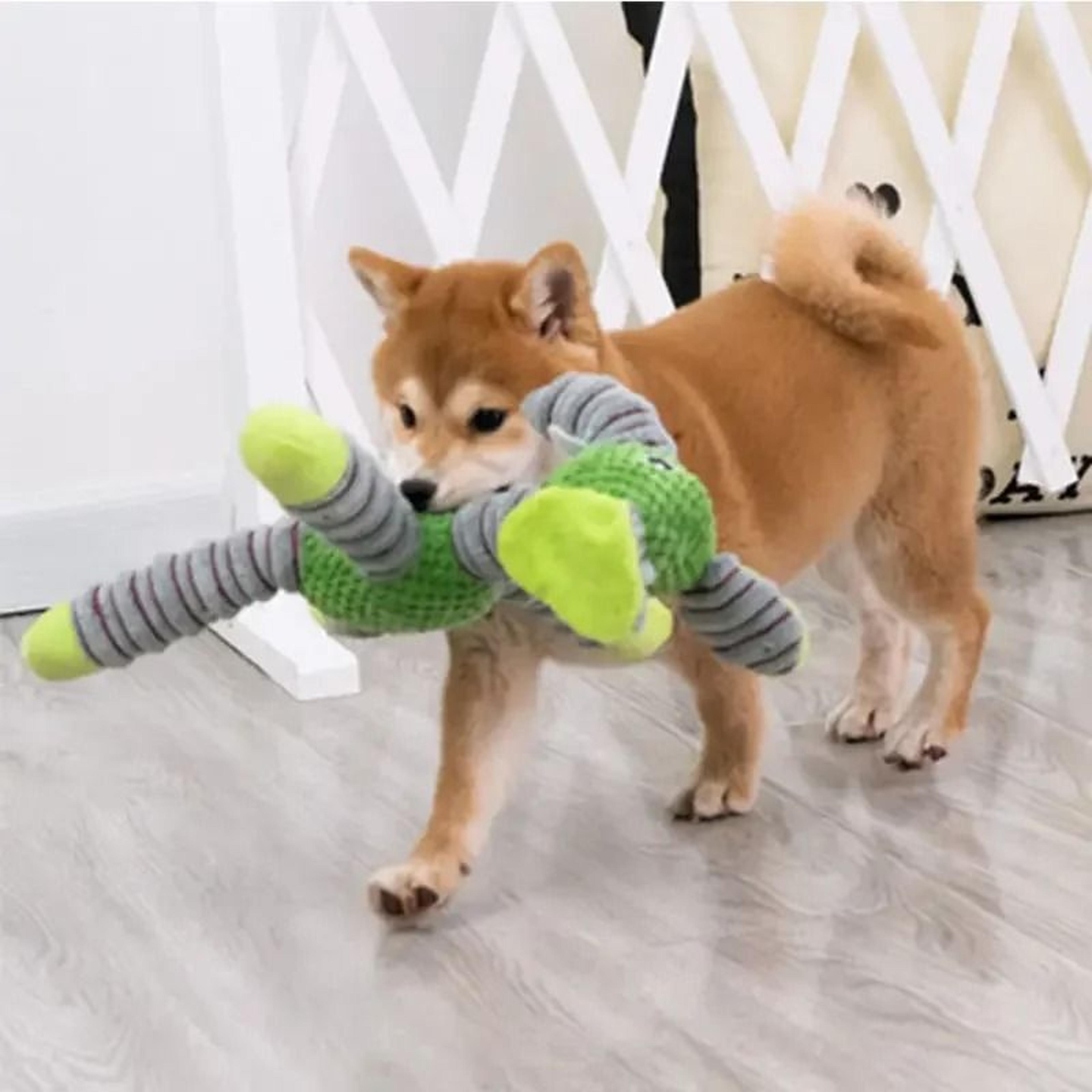 Indestructible Plush Dog Chew Toy For Training Comfort And Play 5
