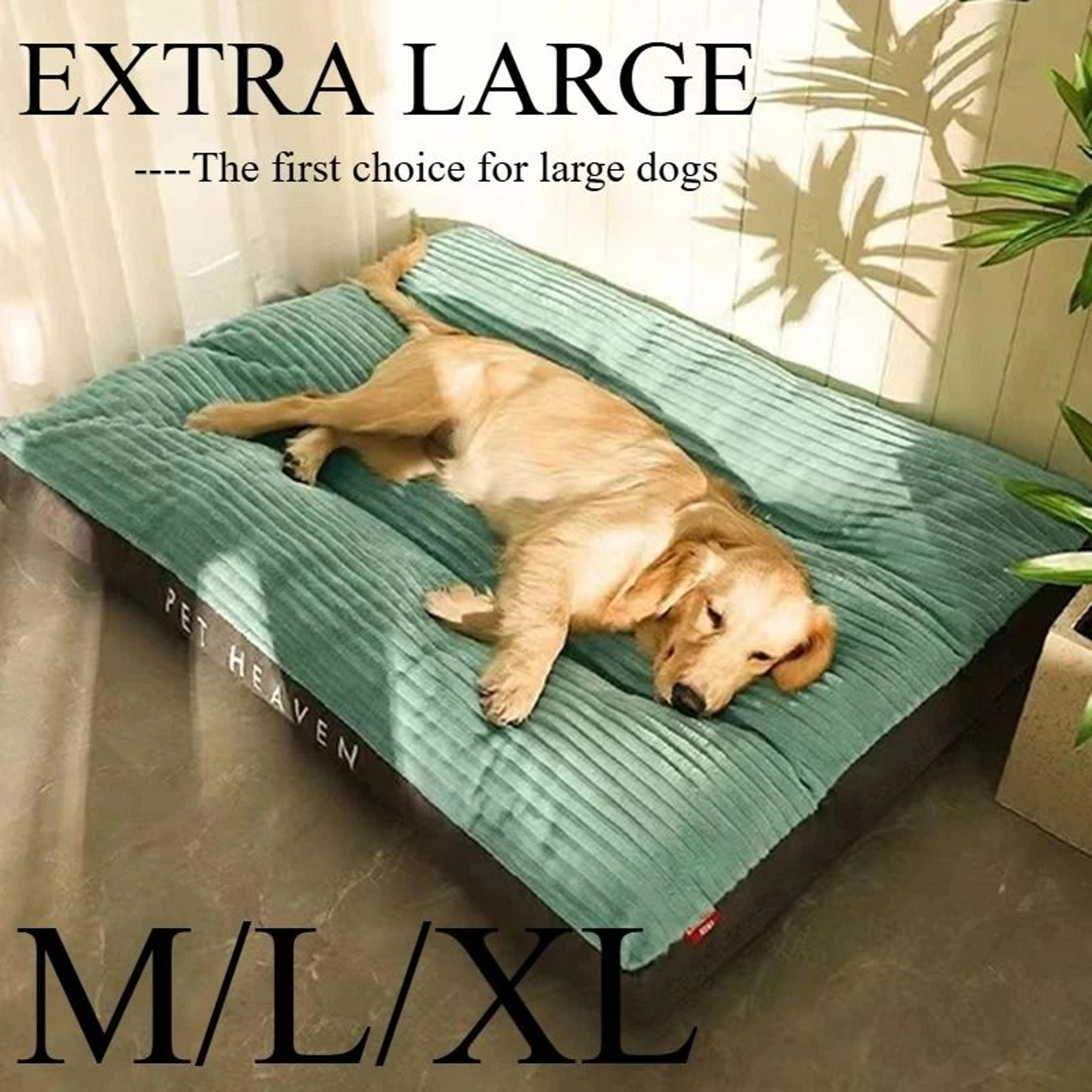 Winter Warm Corduroy Dog Bed With Washable Soft Sleeping Mat 0