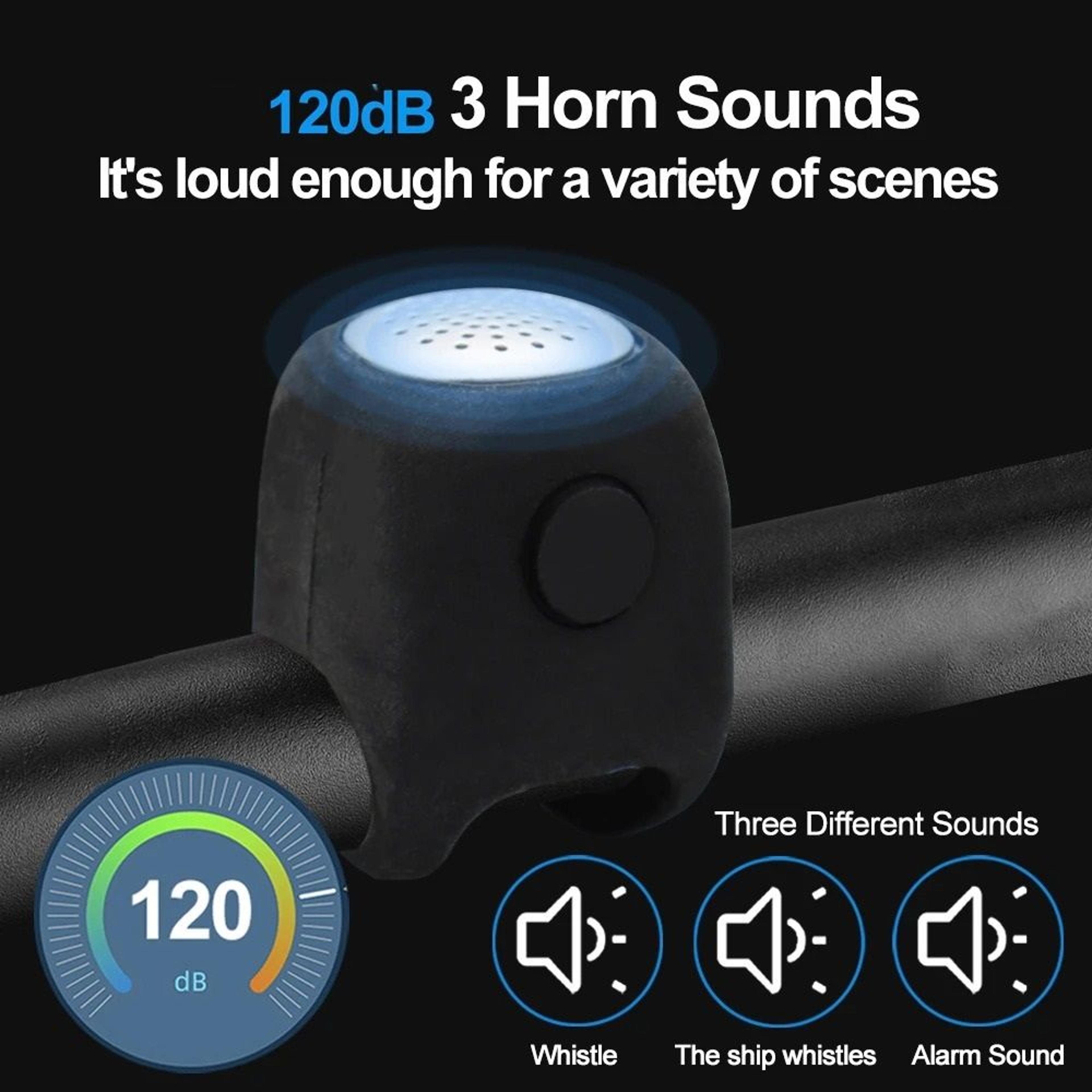 Electric Bicycle Bell With Three Sound Modes For Safe Riding 2