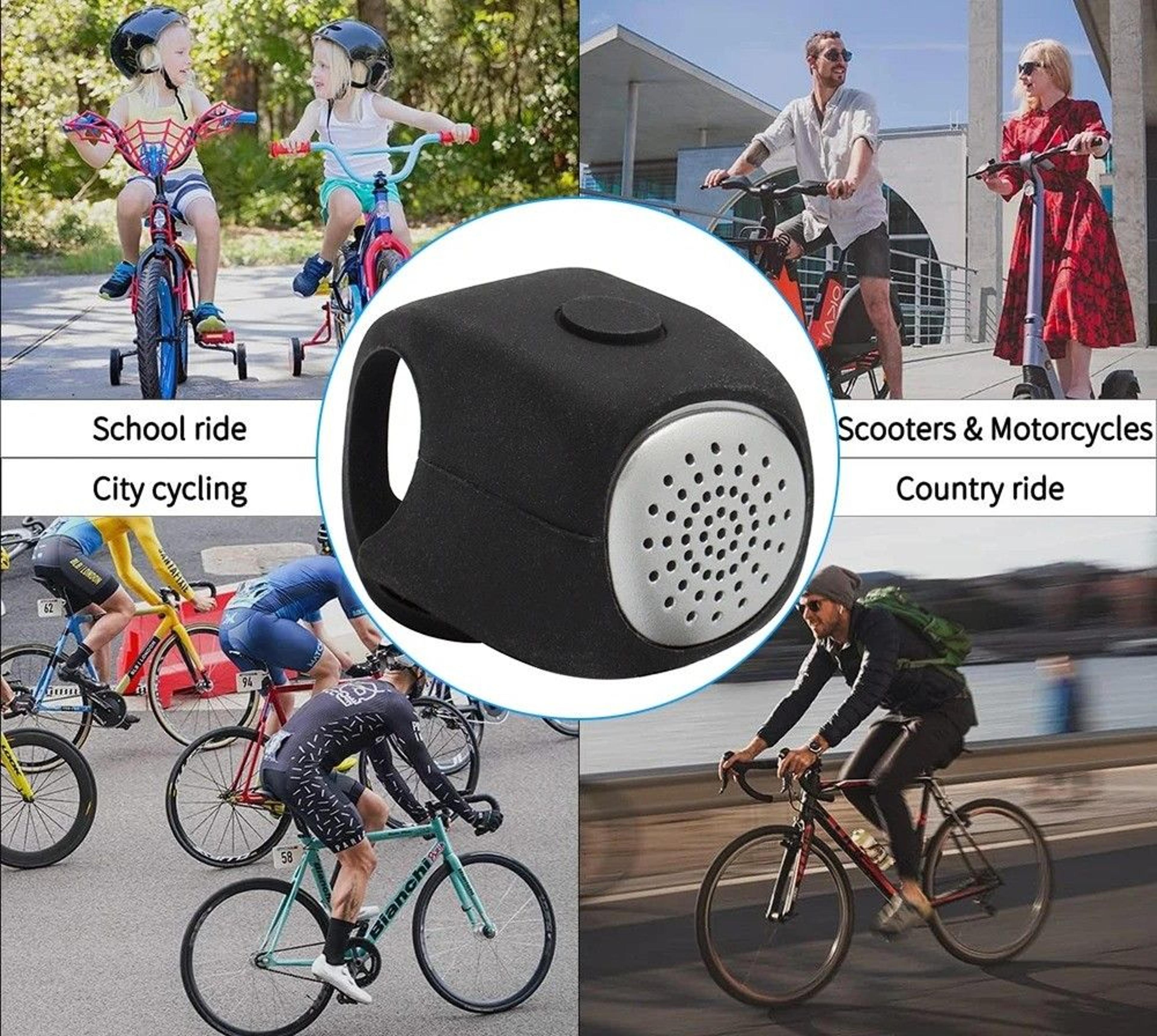 Electric Bicycle Bell With Three Sound Modes For Safe Riding 5