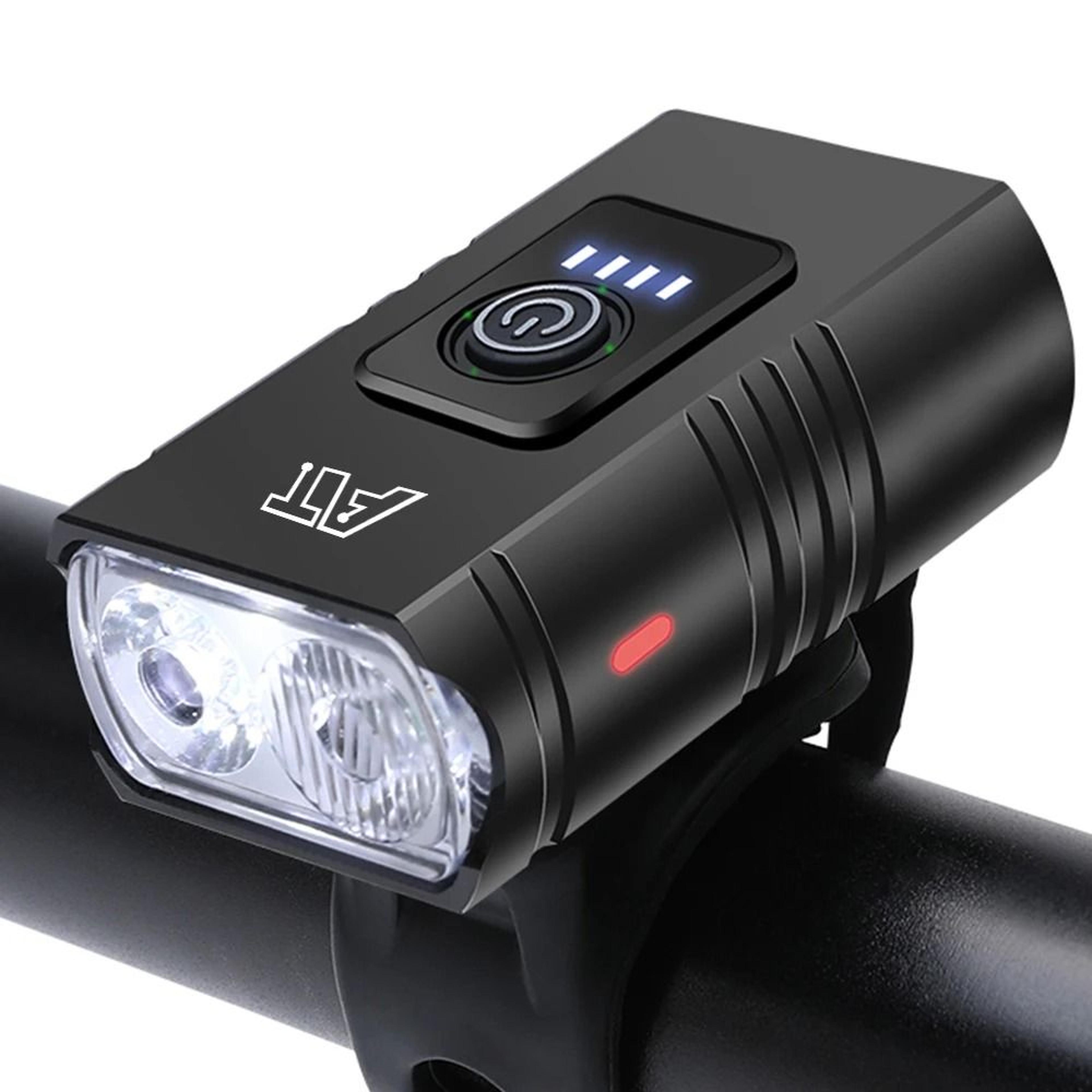 USB Rechargeable Bike Front LED Headlight With Adjustable Brightness 6
