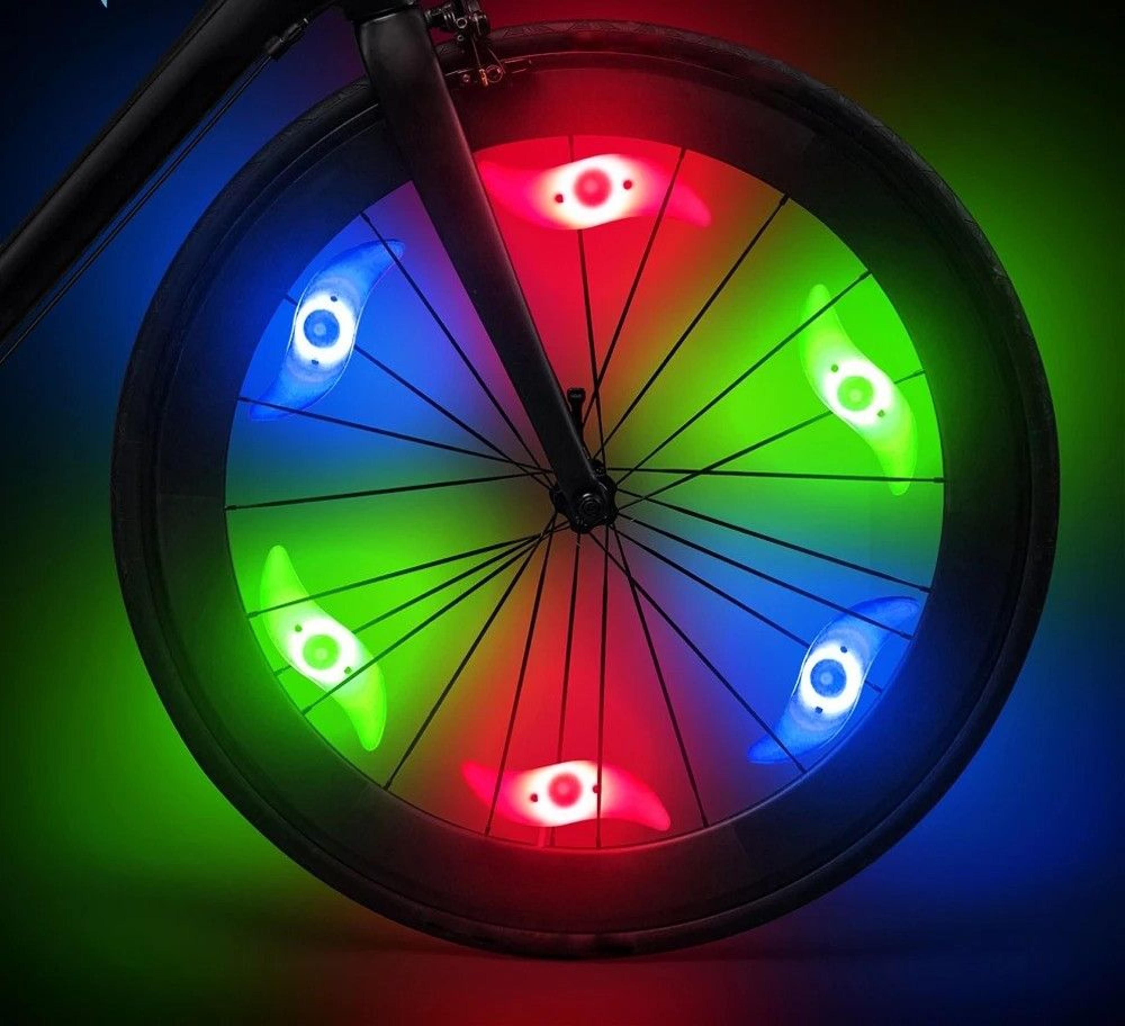 LED Bicycle Spoke Wheel Lights For Safety And Night Riding 1