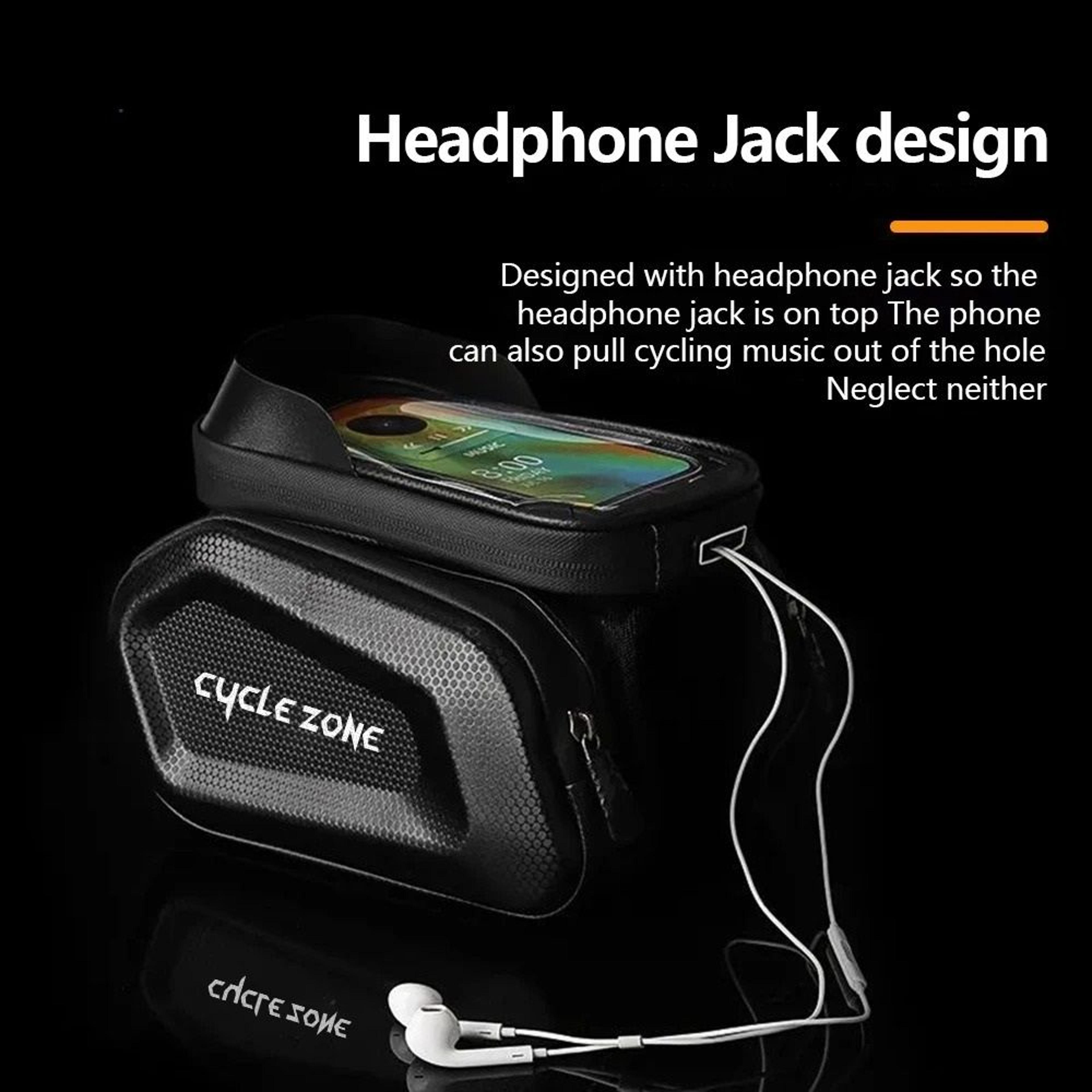 Bicycle Top Tube Frame Phone Holder Bag For Cycling Storage 0