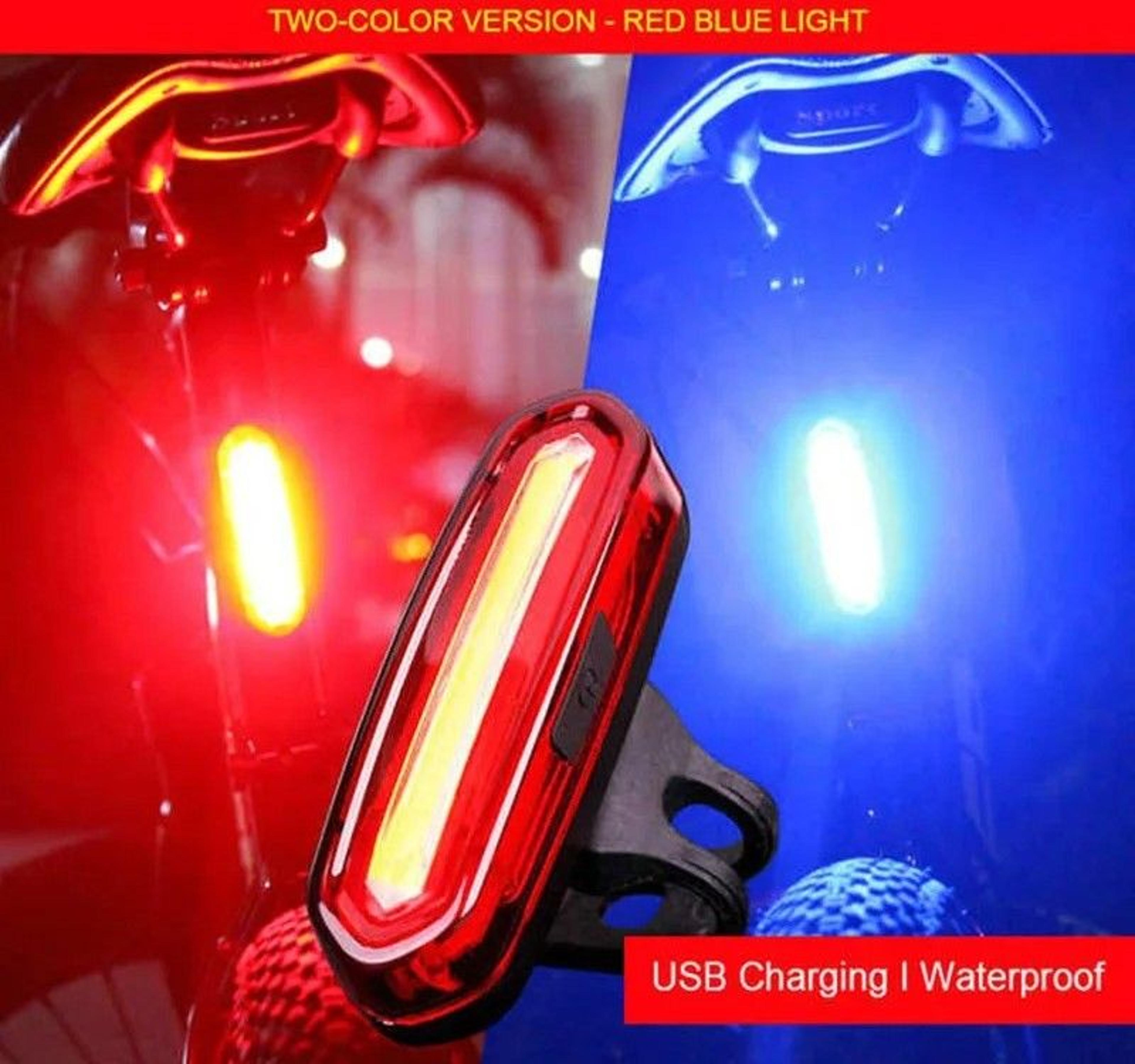 USB Rechargeable Bicycle Rear Taillight LED Safety Warning Lamp 7