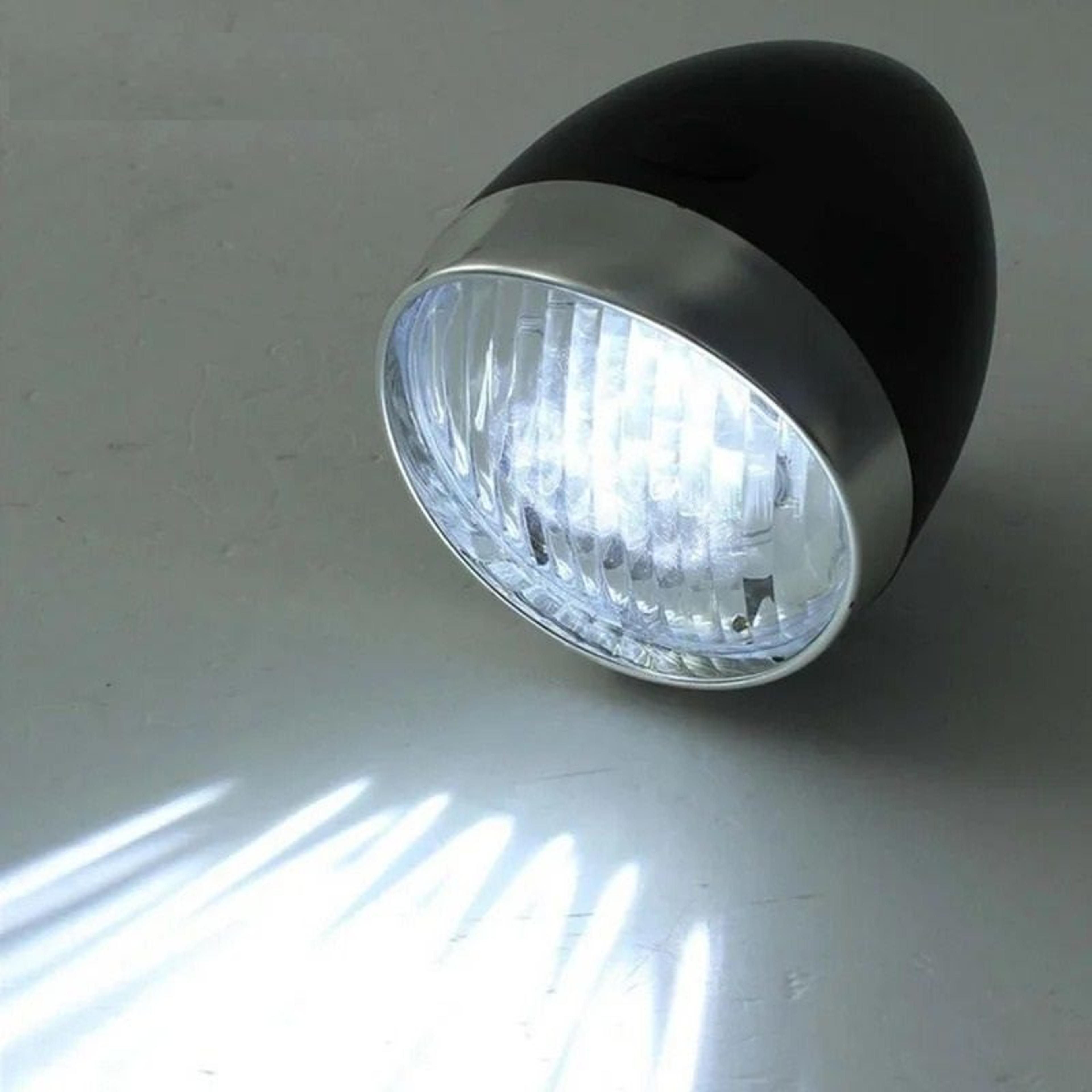 Retro Bicycle Front LED Headlight With Mount Bracket For Night Riding 3