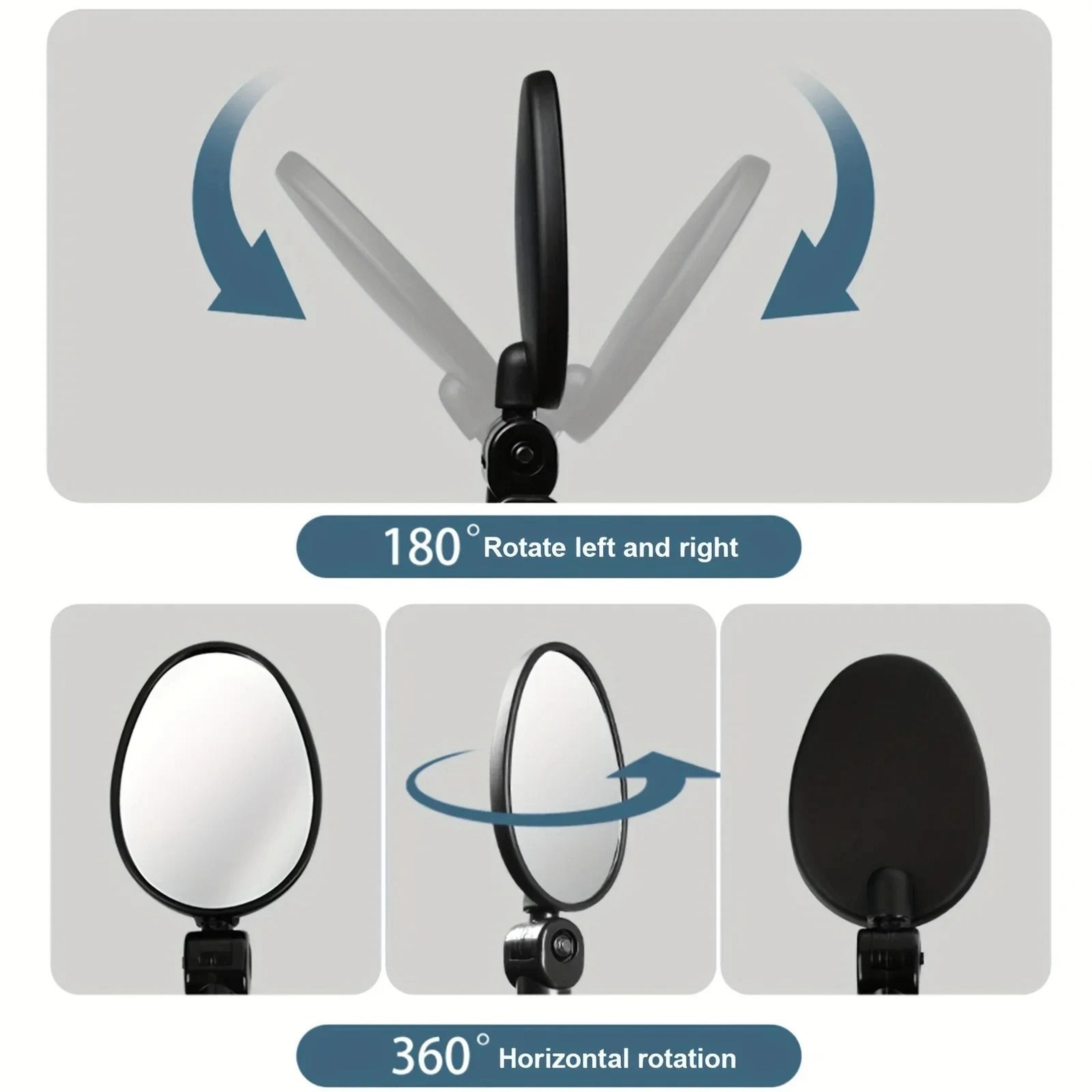 Adjustable 360 Degree Cycling Rear View Mirror For Bike Handlebar 2