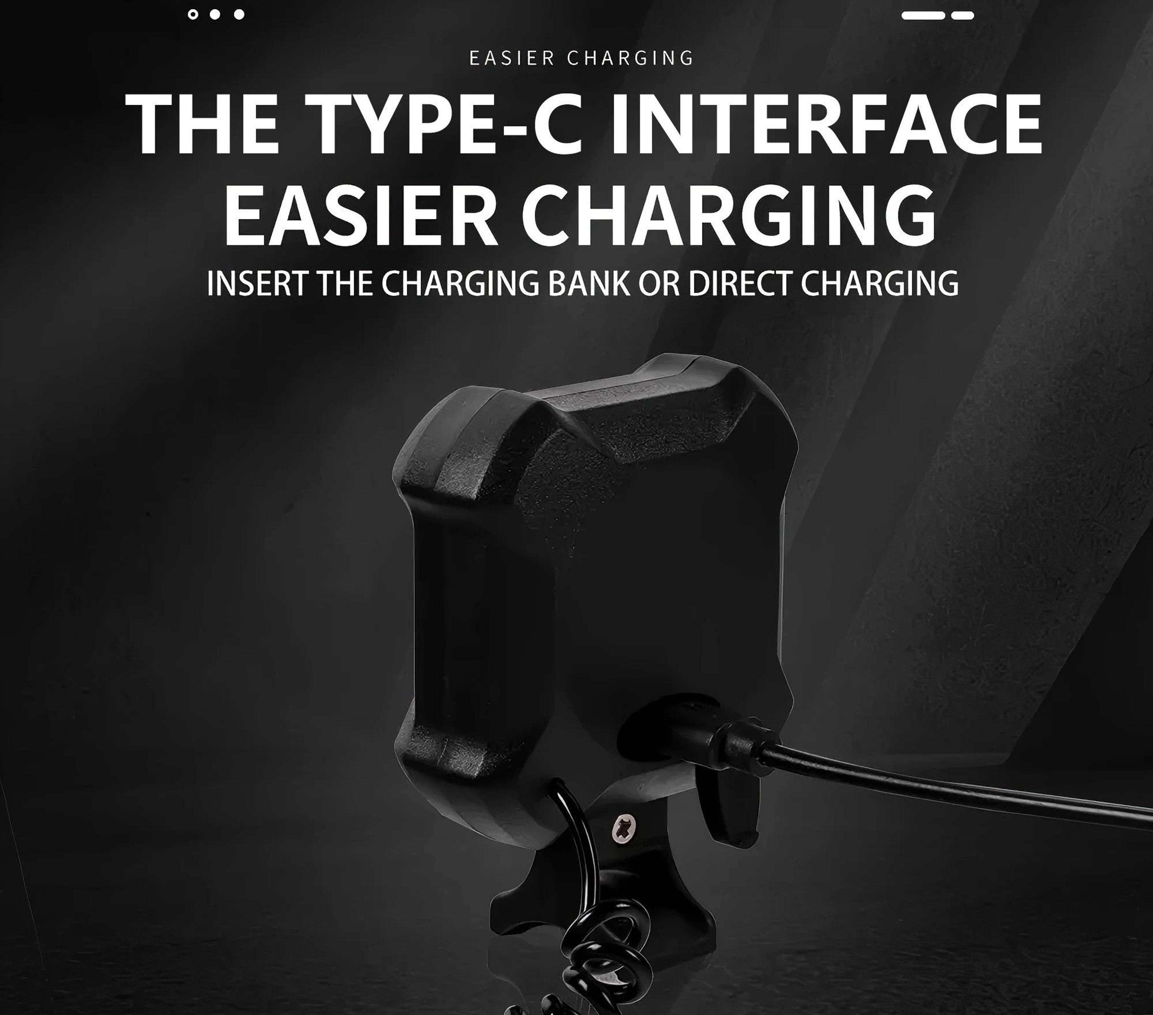 USB Rechargeable Bike Light With Electronic Bell And Horn Cycling Safety Headlight 3