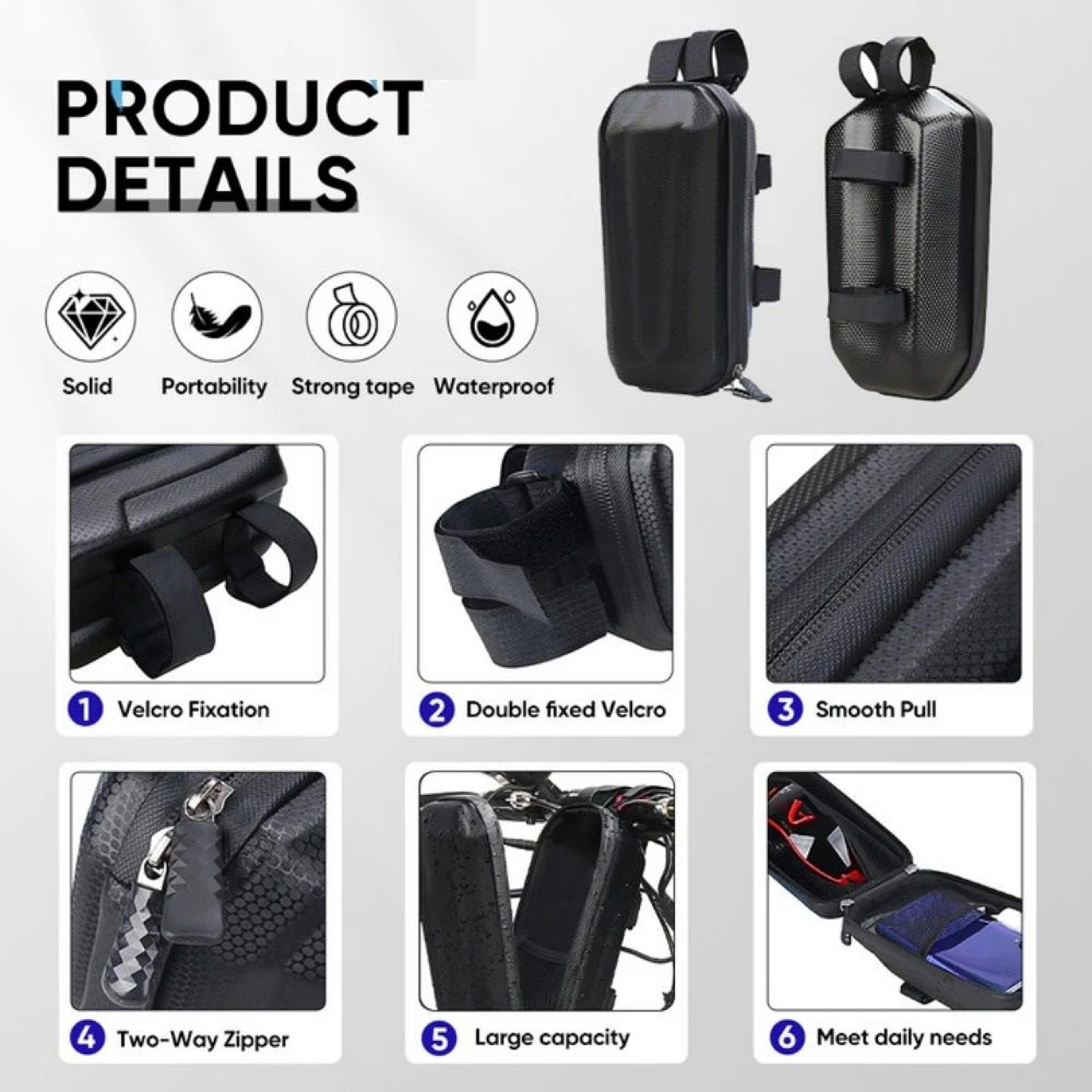 Large Capacity Electric Scooter Bag Front Handlebar Storage For Bike And Scooter 1