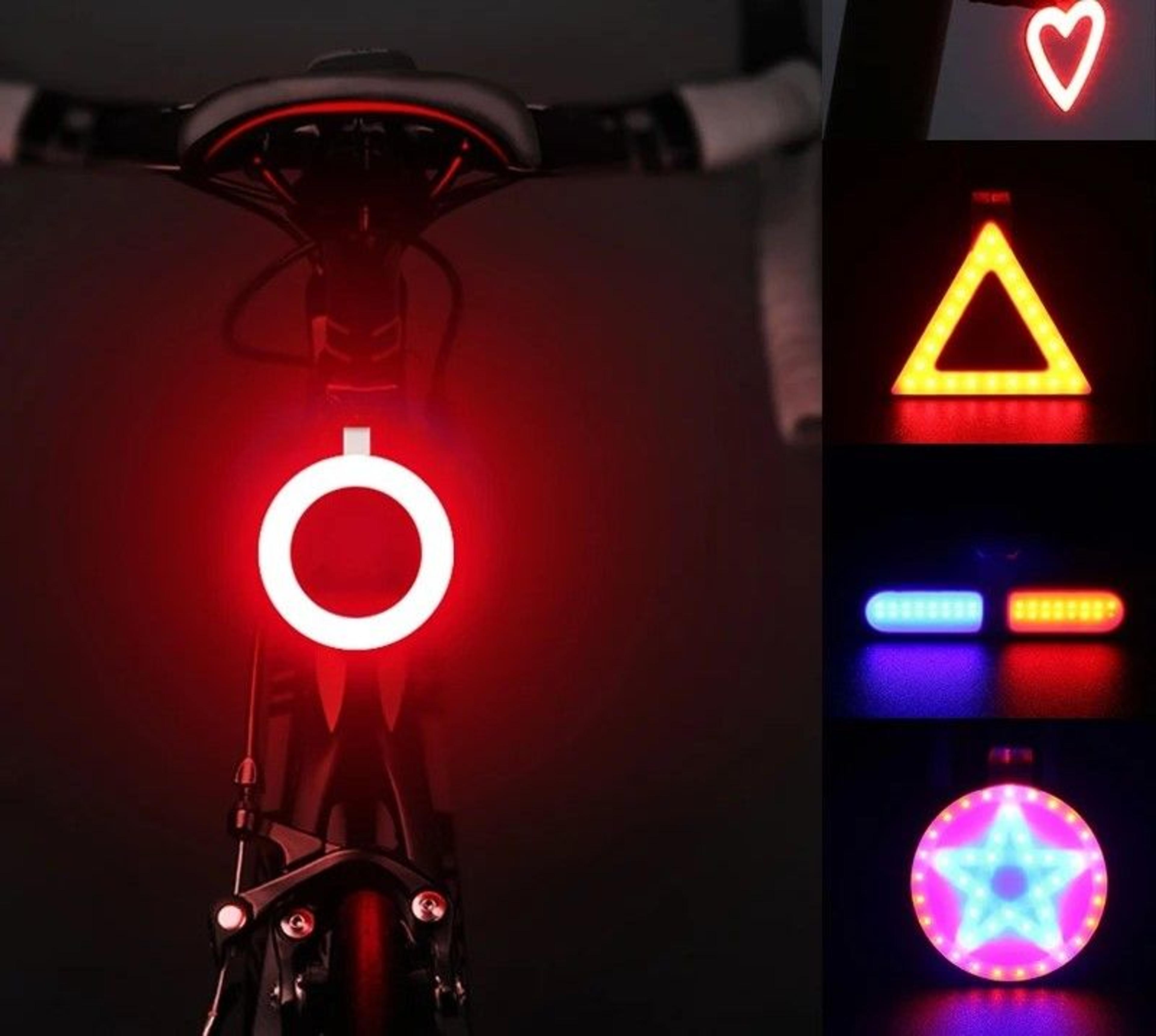USB Rechargeable Bicycle Tail Light Multi Mode LED Cycling Rear Lamp 2