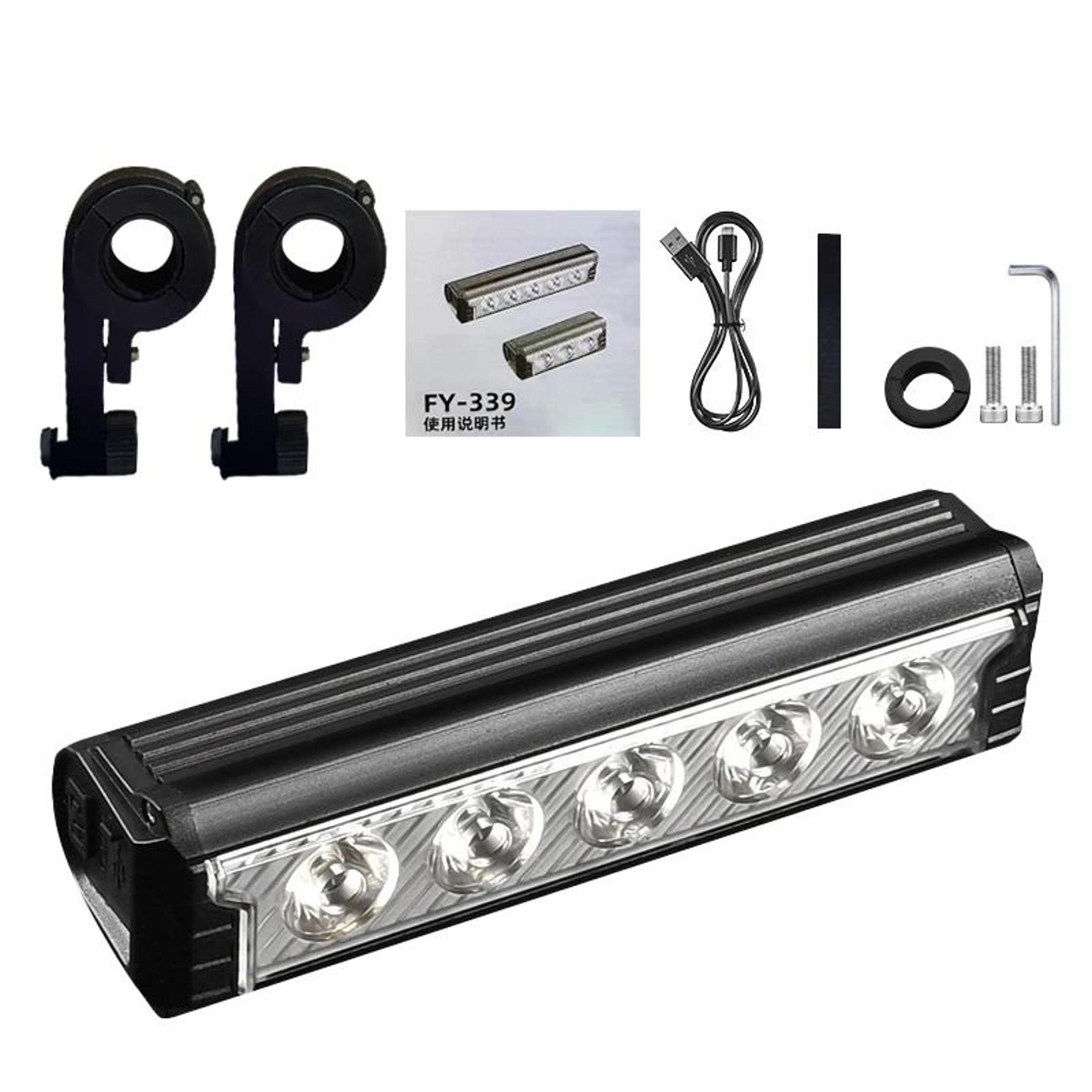 Rechargeable Bicycle Front Light Waterproof LED Bike Headlight 7