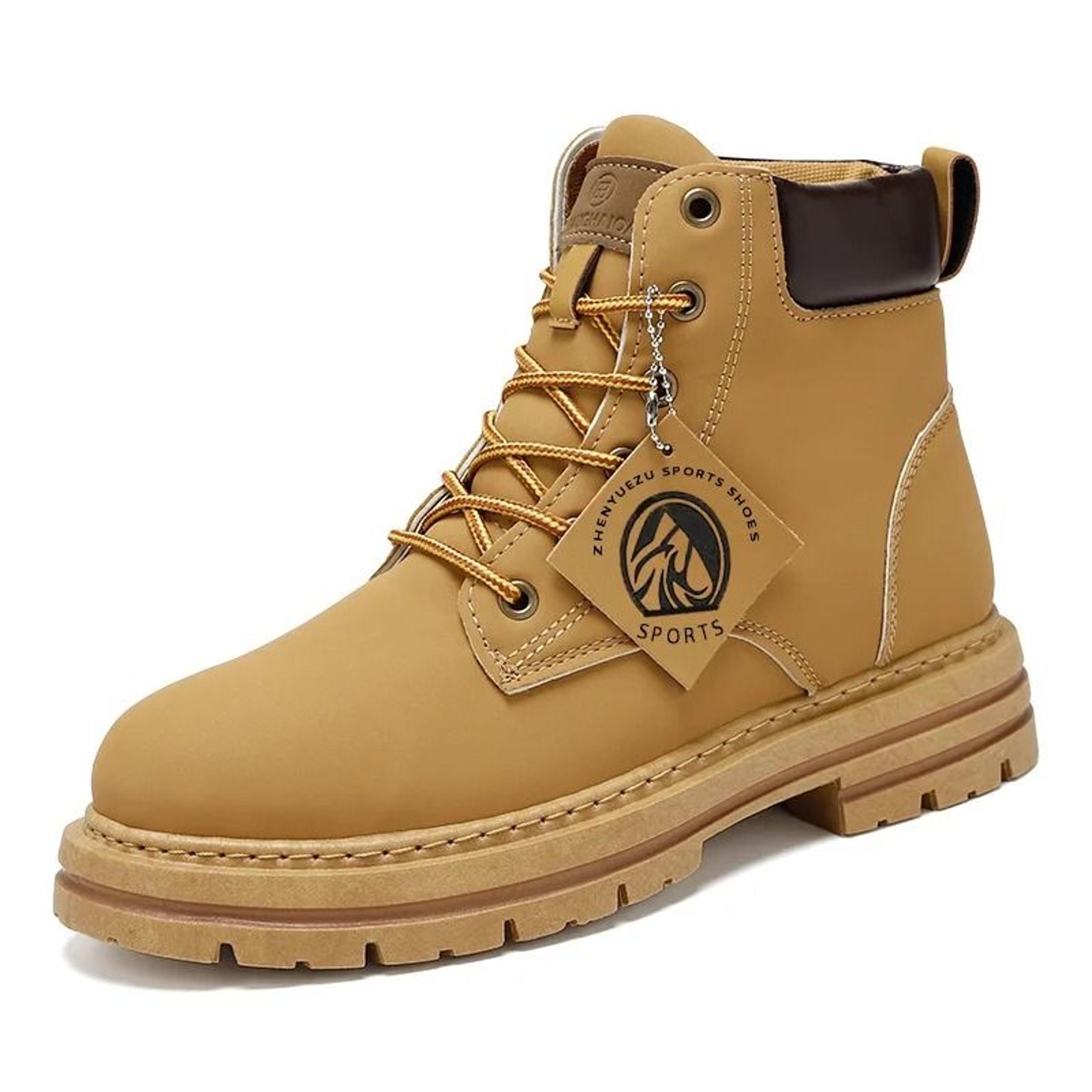 Step Out In Style And Comfort With These Men High Top Leather Boots Designed For Everyday Wear Moto 4