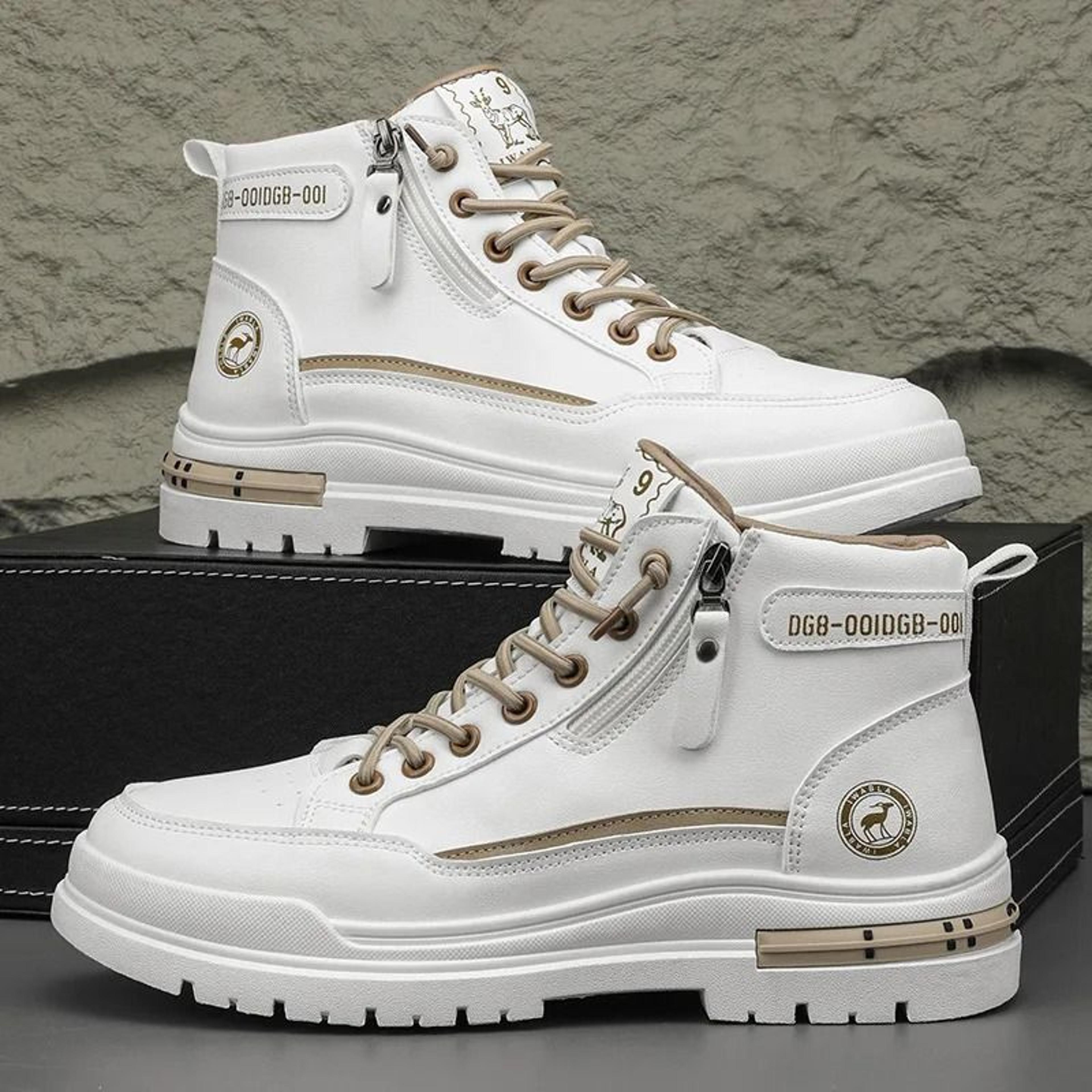 Breathable Casual Men Ankle Boots Retro High Quality Platform Shoes 6