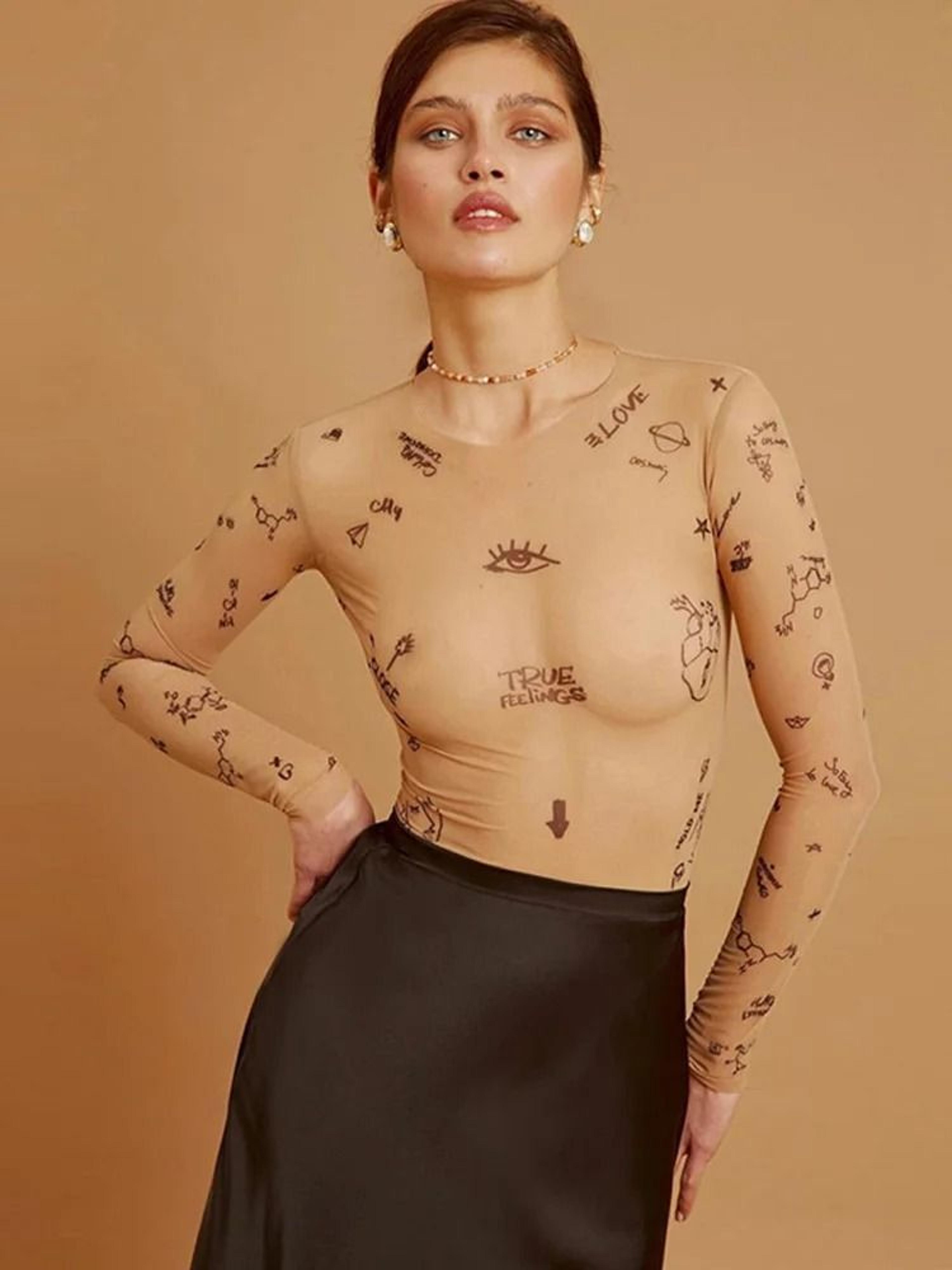 Women Sexy Slim Fit Long Sleeve Bodysuit O Neck One Piece Top 1