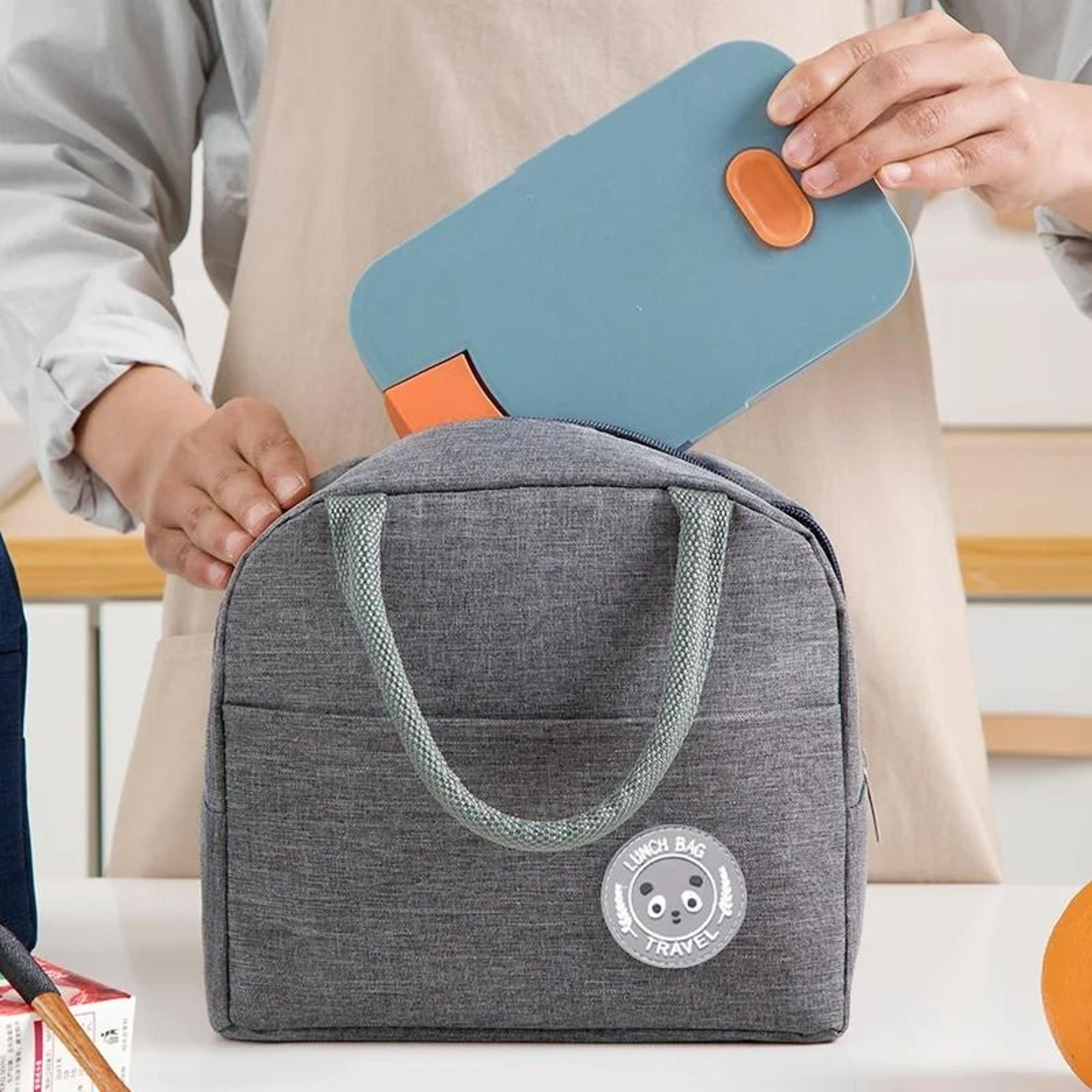 Insulated Thermal Lunch Bag Portable Aluminum Foil Bento Handbag For Students And Office 3