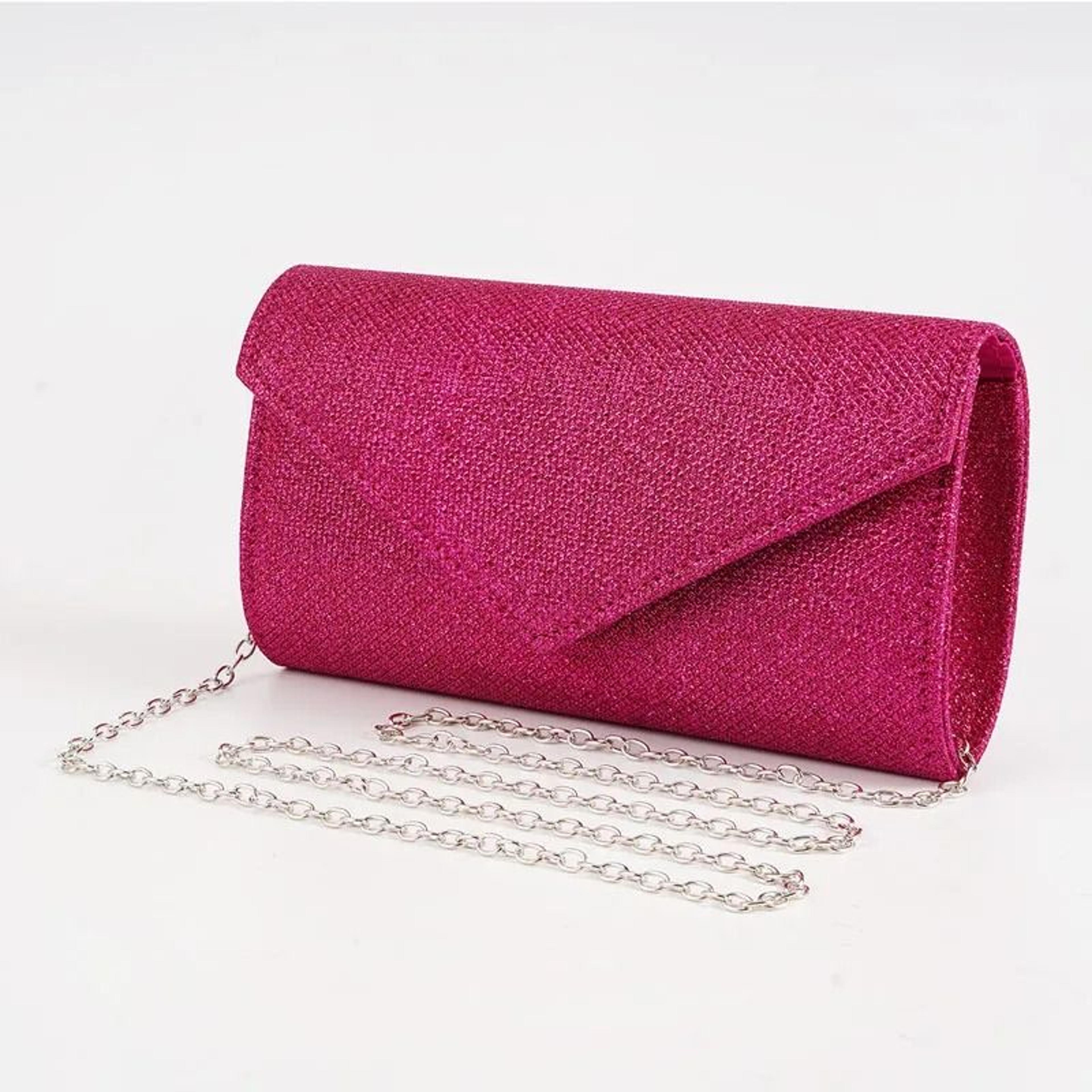 Elegant Silver Glitter Envelope Evening Bag  Shiny Ladies Chain Shoulder Bag For Weddings  Parties 9