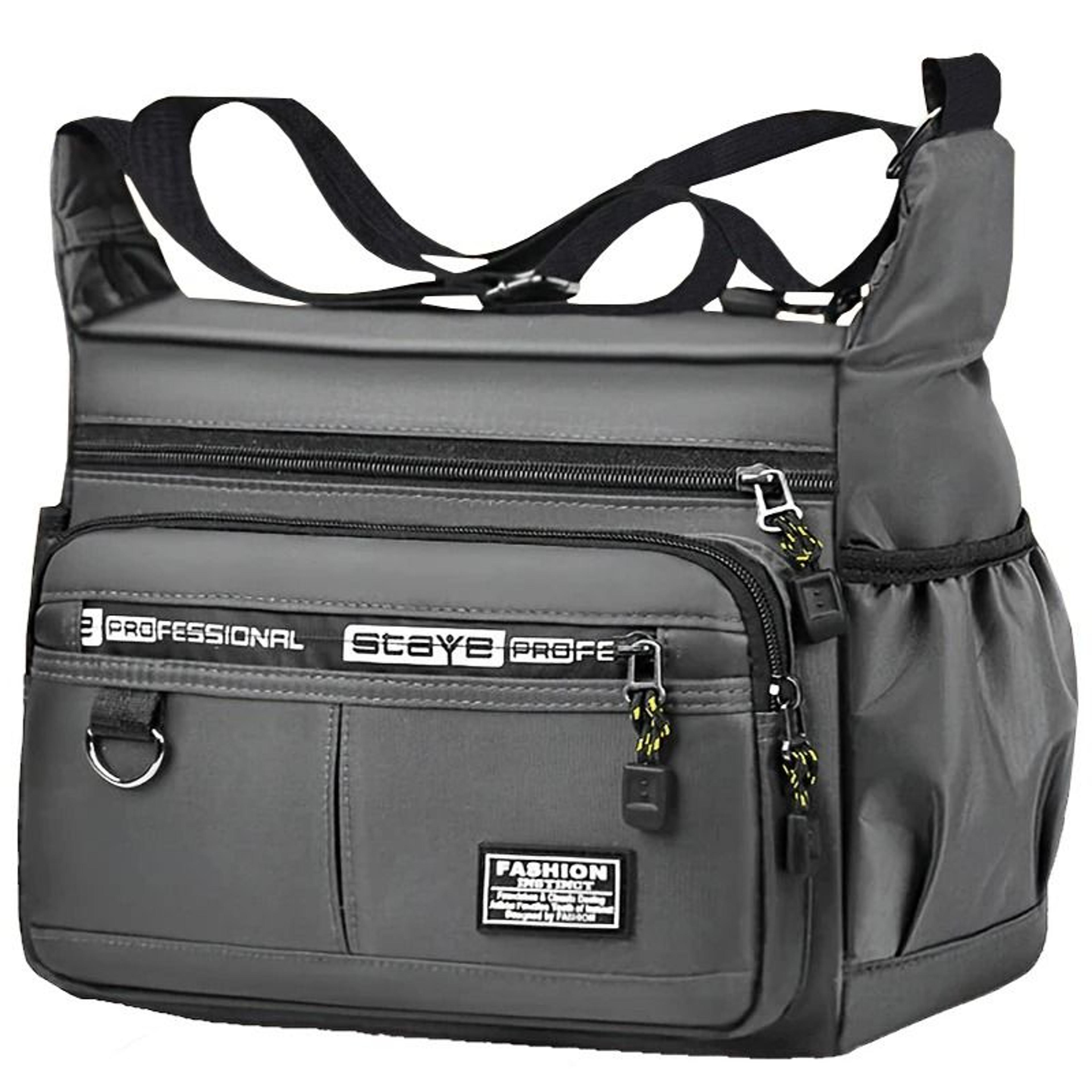 Multi Functional Mens Crossbody Bag With Adjustable Shoulder Strap And Business Layered Pockets 8